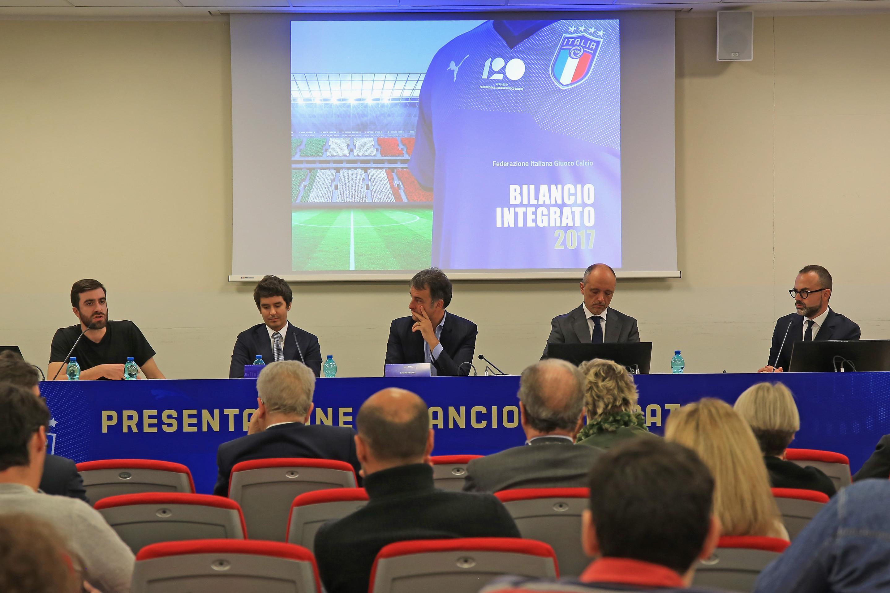 Presentato il Bilancio Integrato 2017. Uva: \"La FIGC è pronta per affrontare le sfide del futuro\"