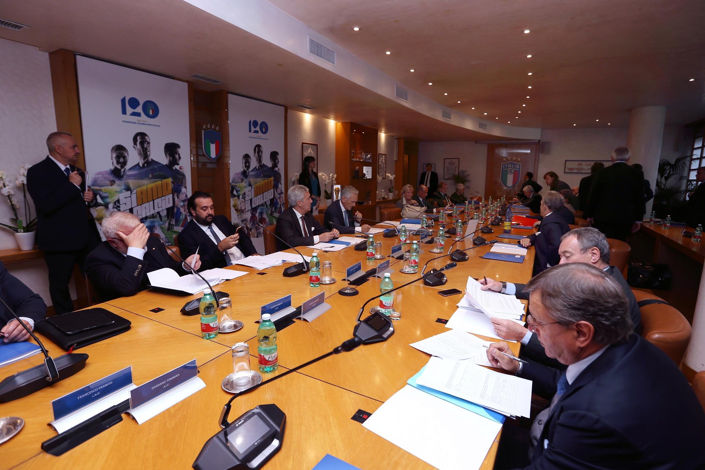ROME, ITALY - OCTOBER 30:  The Italian Football Federation (FIGC) federal council meeting on October 30, 2018 in Rome, Italy.  (Photo by Paolo Bruno/Getty Images)
