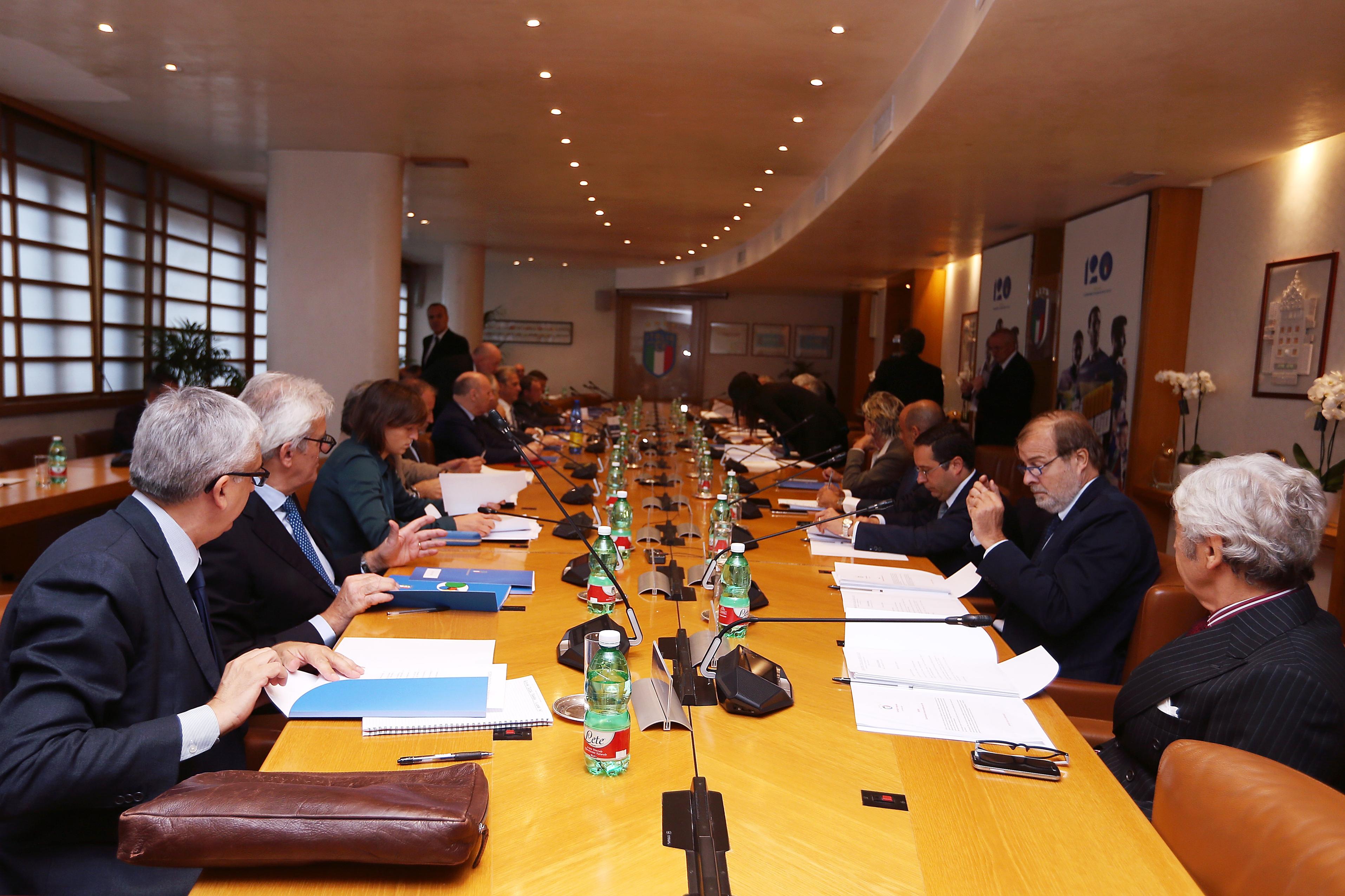 ROME, ITALY - OCTOBER 30: The Italian Football Federation (FIGC) federal council meeting on October 30, 2018 in Rome, Italy. (Photo by Paolo Bruno/Getty Images)