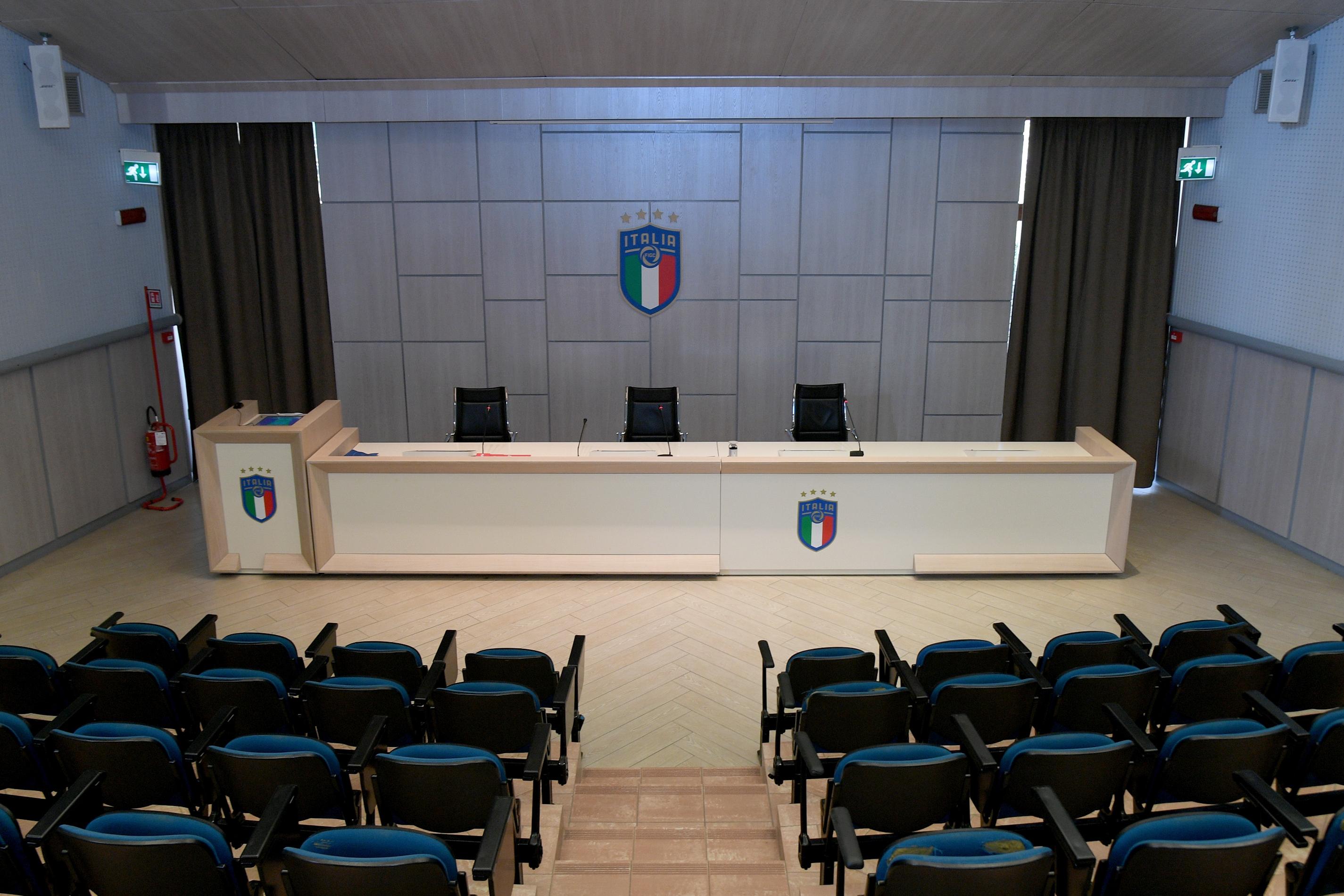 FLORENCE, ITALY - FEBRUARY 27:  A general view of the Italy club\\'s training ground prior to the training session at Coverciano on February 27, 2018 in Florence, Italy.  (Photo by Claudio Villa/Getty Images)