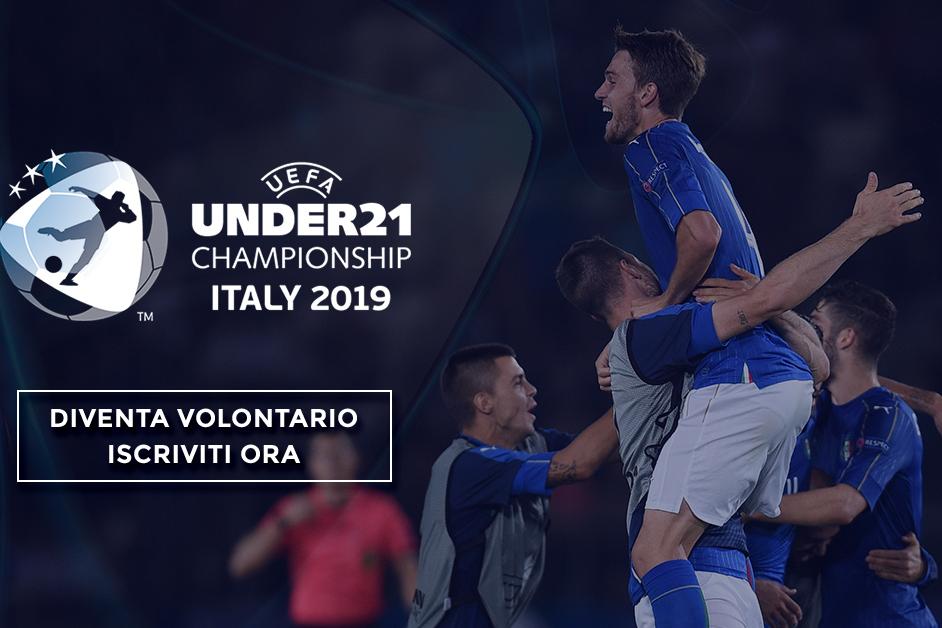 Sono aperte le iscrizioni al Programma Volontari per l’Europeo Under 21 Italia 2019