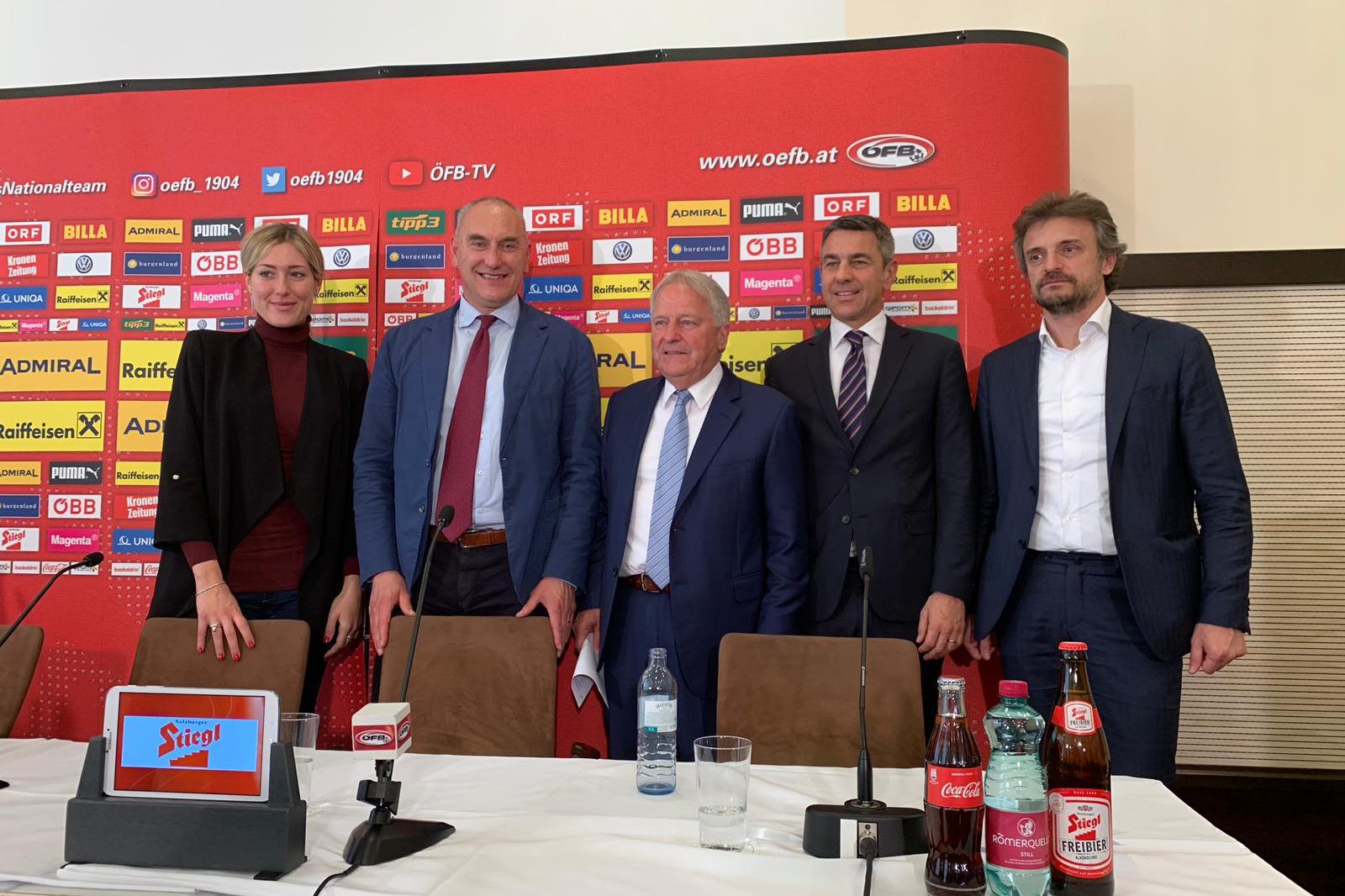 A Klagenfurt conferenza stampa dell’Austria: \"Pronti a sorprendere, non verremo a fare i turisti»
