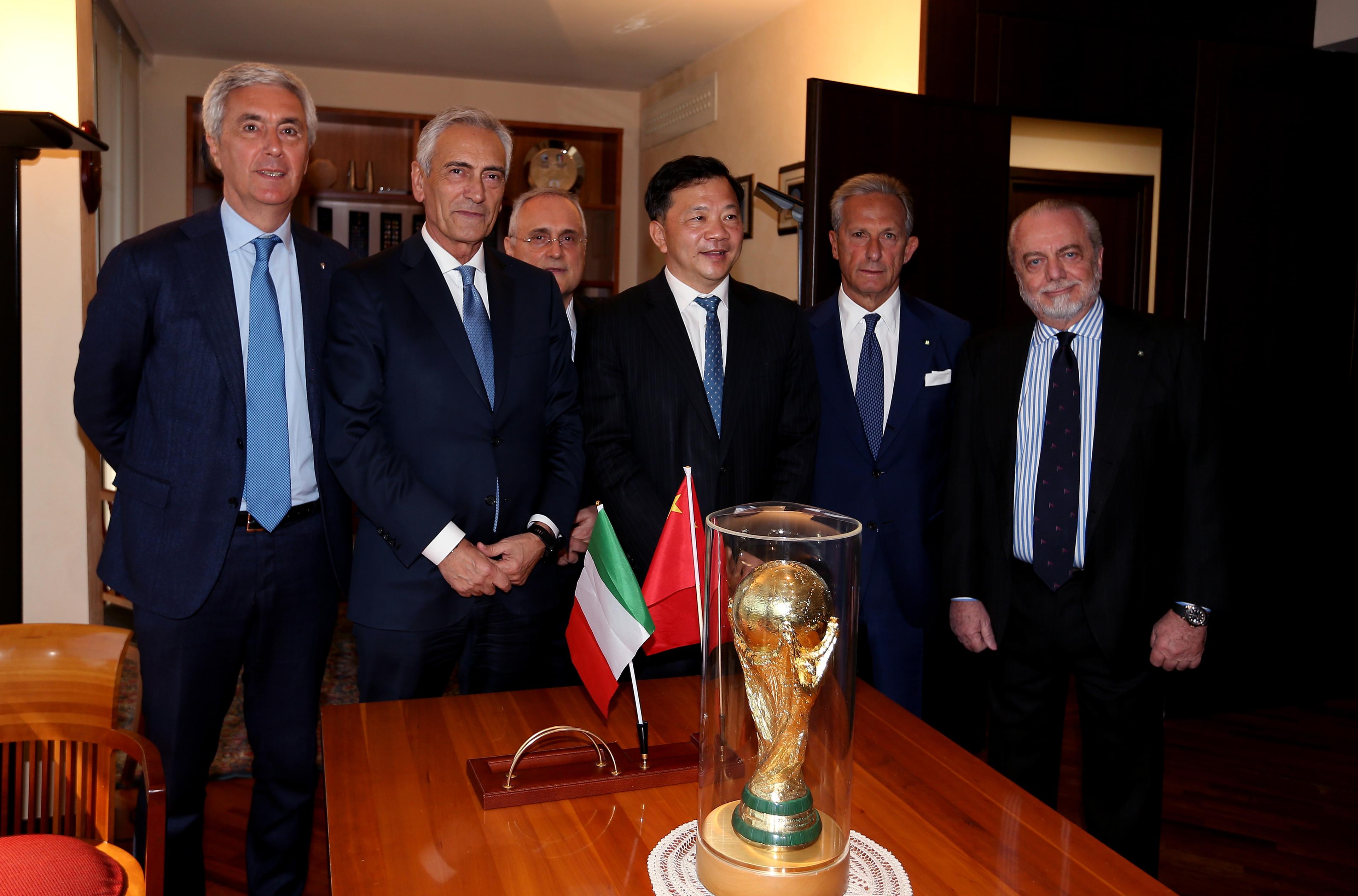 ROME, ITALY -MARCH 24: FIGC and CIna meeting on March 24, 2019 in Rome, Italy. (Photo by Paolo Bruno/Getty Images)
