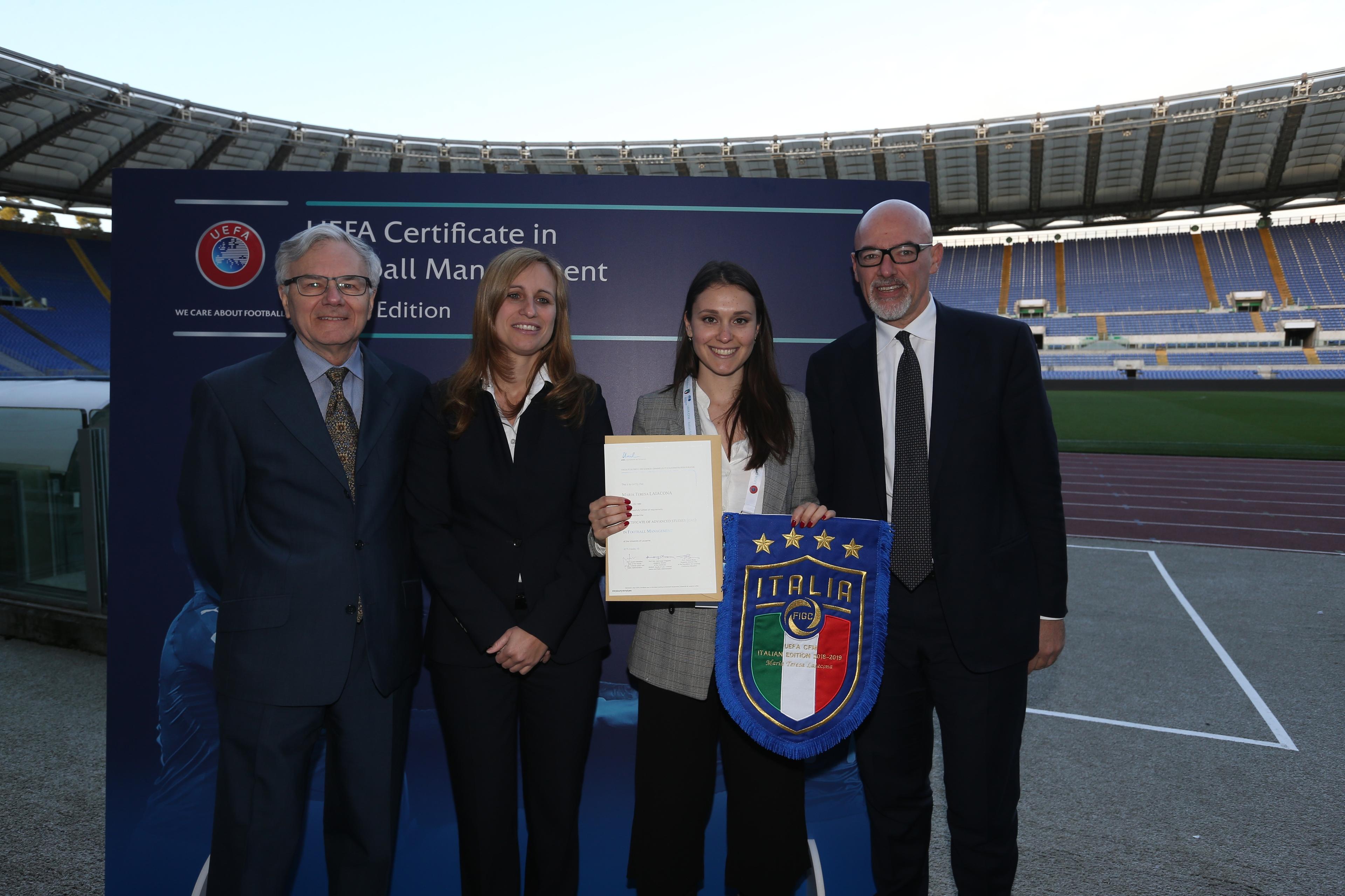 ROME, ITALY - APRIL 05: FIGC and UEFA CFM Seminar on April 5, 2019 in Rome, Italy. (Photo by Paolo Bruno/Getty Images)