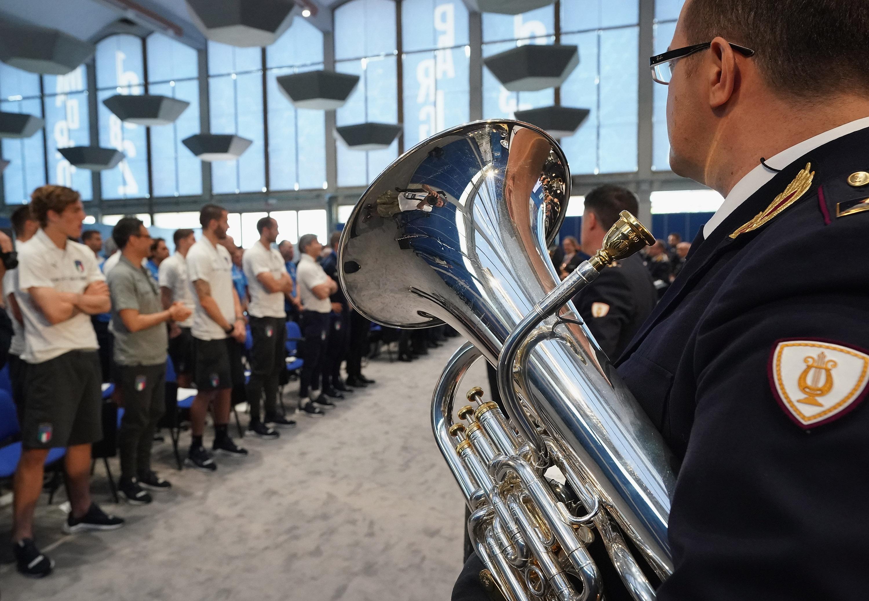 FLORENCE, ITALY - JUNE 04: A general view during FIGC Concert \\\"Inno Svelato Raccontato Agli Azzurri\\\" at Centro Tecnico Federale di Coverciano on June 4, 2019 in Florence, Italy. (Photo by Claudio Villa/Getty Images)