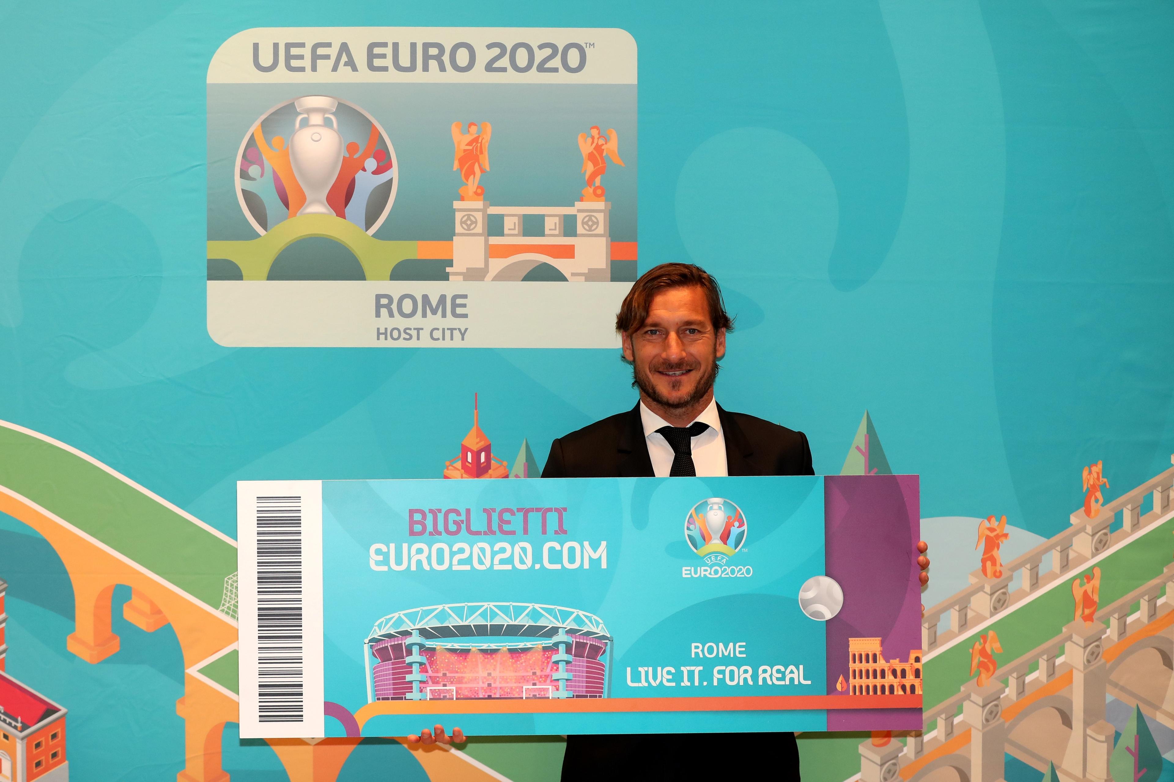 20/02/2019, Coverciano: Shooting Francesco Totti per UEFA Euro Under 21. Foto Gabriele Maltinti/ Getty IMages