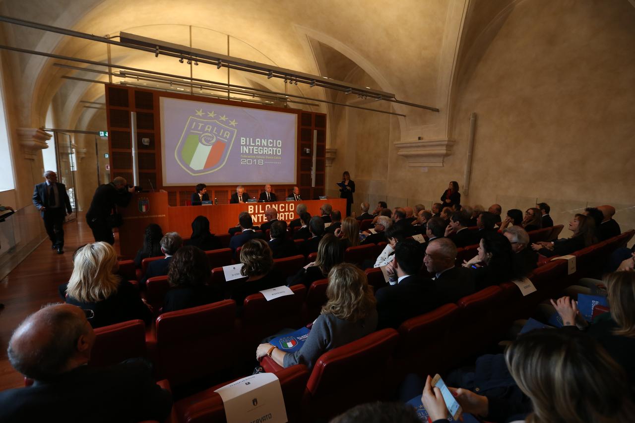 ROMA, ITALY - DECEMBER 5: FIGC andABI meeting for Bilancio Integrato December 5, 2019 in Roma, Italy. (Photo by Paolo Bruno/Getty Images)