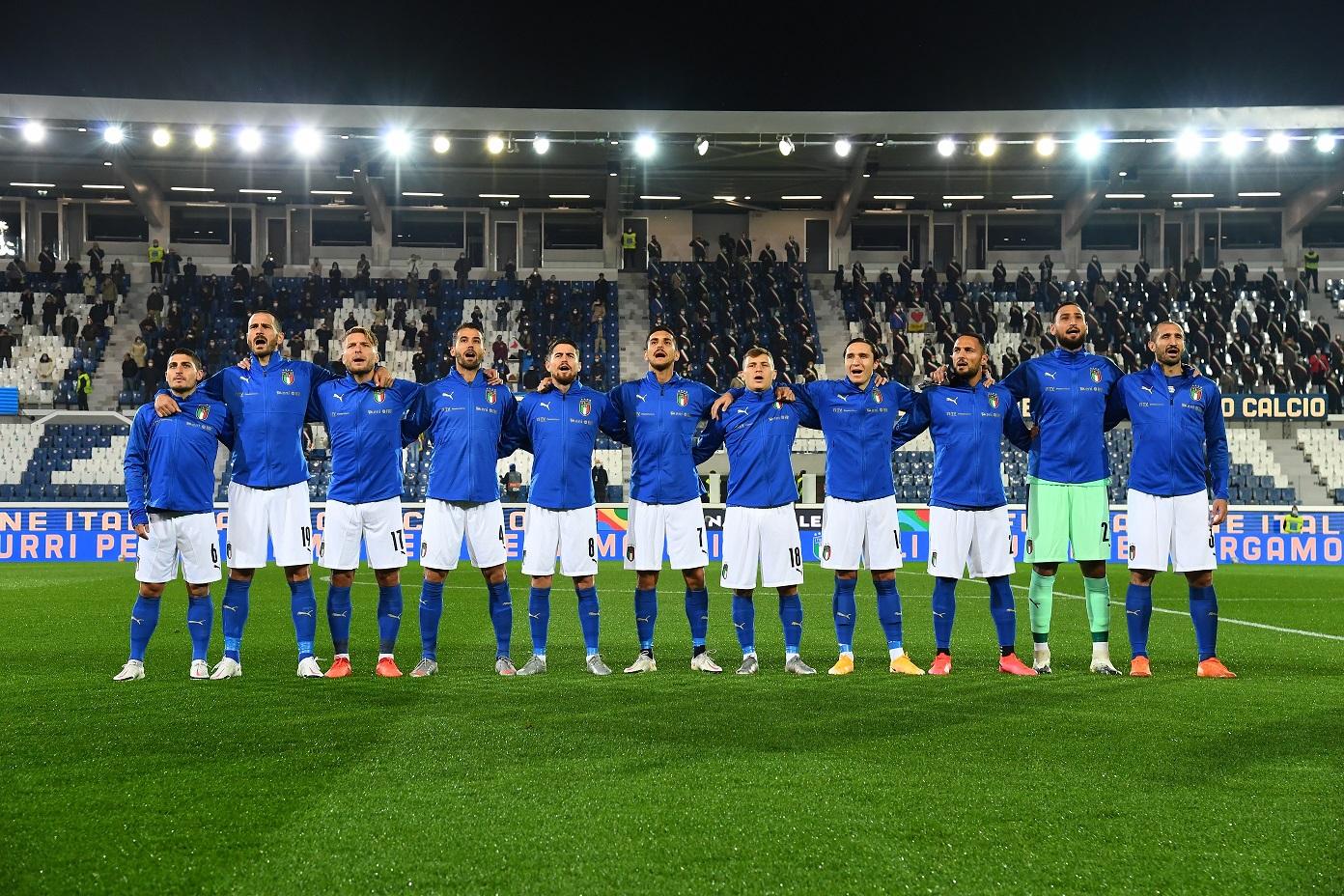 BERGAMO, ITALY - OCTOBER 14:  <<enter caption here>> during the UEFA Nations League group stage match between Italy and Netherlands at Stadio Atleti Azzurri d\\'Italia on October 14, 2020 in Bergamo, Italy.  (Photo by Claudio Villa/Getty Images)