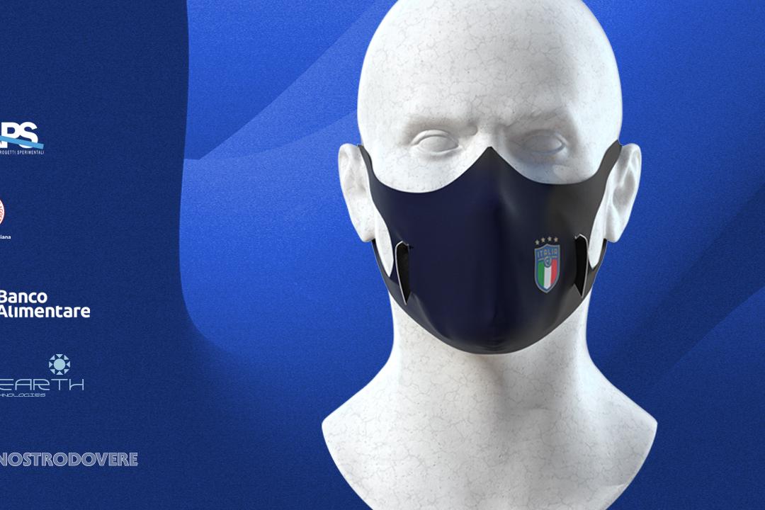 FIGC sceglie la biotecnologia di U-Earth per purificare l'aria. Le U-Mask FIGC in vendita per Fondazione Laps