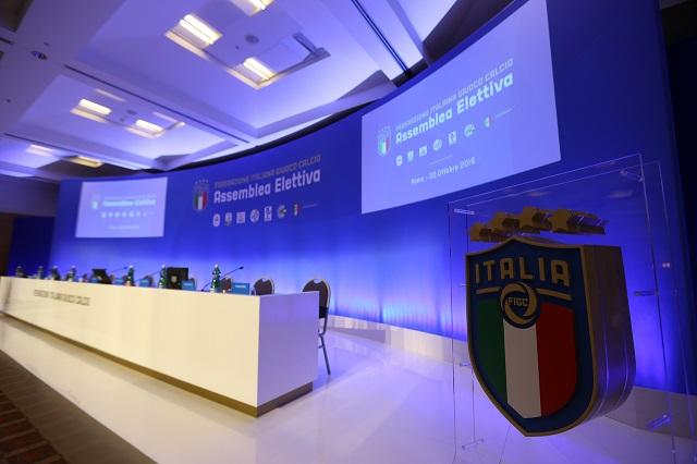 ROMA, ITALY - NOVEMBER 22:   FIGC Assemblea Elettiva 22 November , 2018 in Roma, Italy.  (Photo by Paolo Bruno/Getty Images)