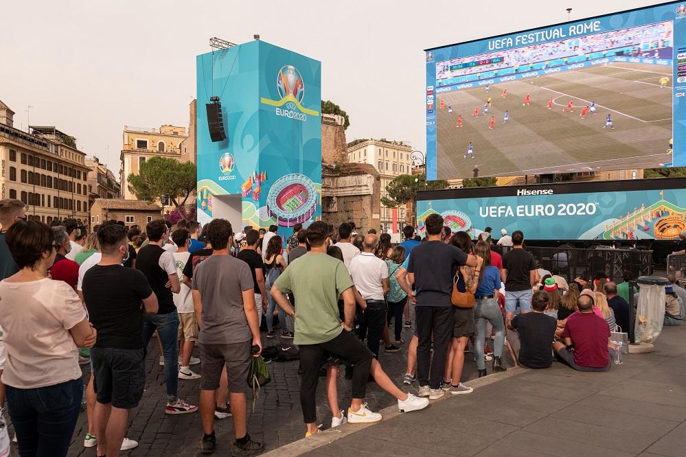 Italia-Austria da vivere a Roma: confermato anche il maxischermo di Via dei Fori Imperiali