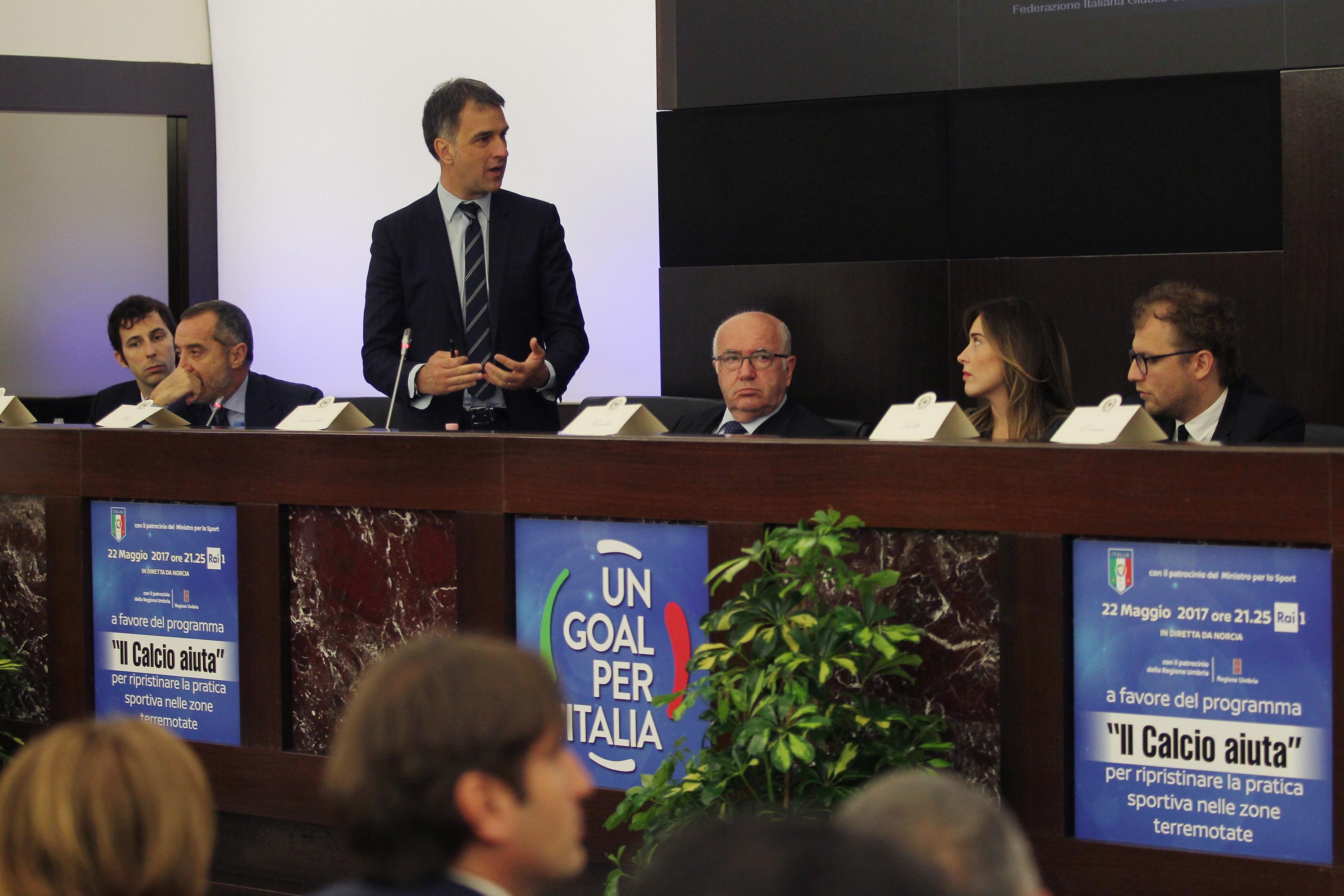 ROME, ITALY - MAY 18:  FIGC General Director Michele Uva attends the Italian Football Federation (FIGC) press conference \\' Il calcio Aiuta\\' on May 18, 2017 in Rome, Italy.  (Photo by Paolo Bruno/Getty Images) *** Local Caption *** Michele Uva
