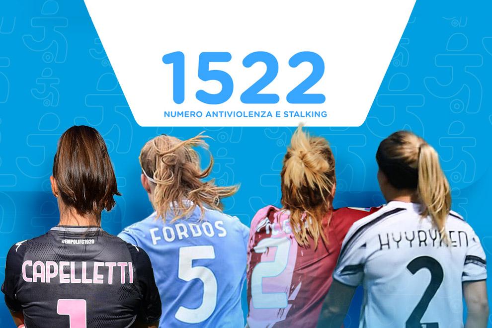 Giornata internazionale per l’eliminazione della violenza contro le donne: le calciatrici sostengono il ‘1522’