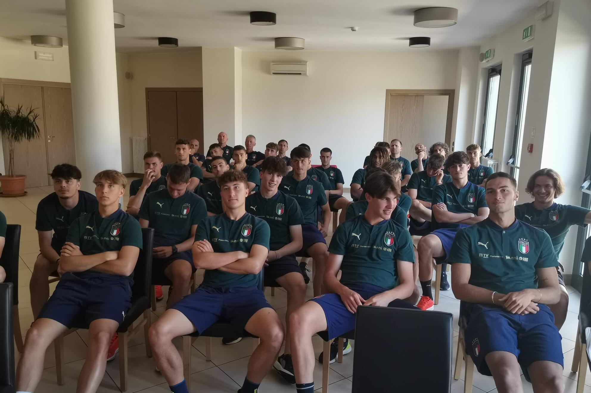 Progetto HatTrick V: incontro sul programma educativo antidoping con gli Azzurrini dell’Under 19