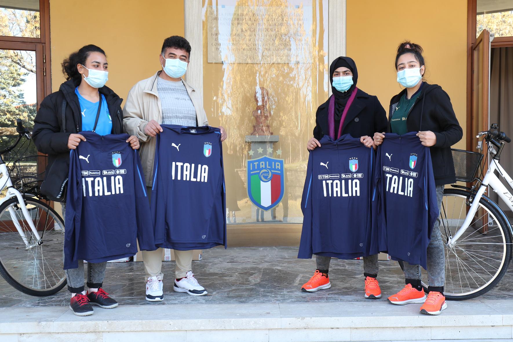 Presentato il progetto a favore delle calciatrici e del tecnico afghani. \"Un vero onore essere qui. Grazie\"