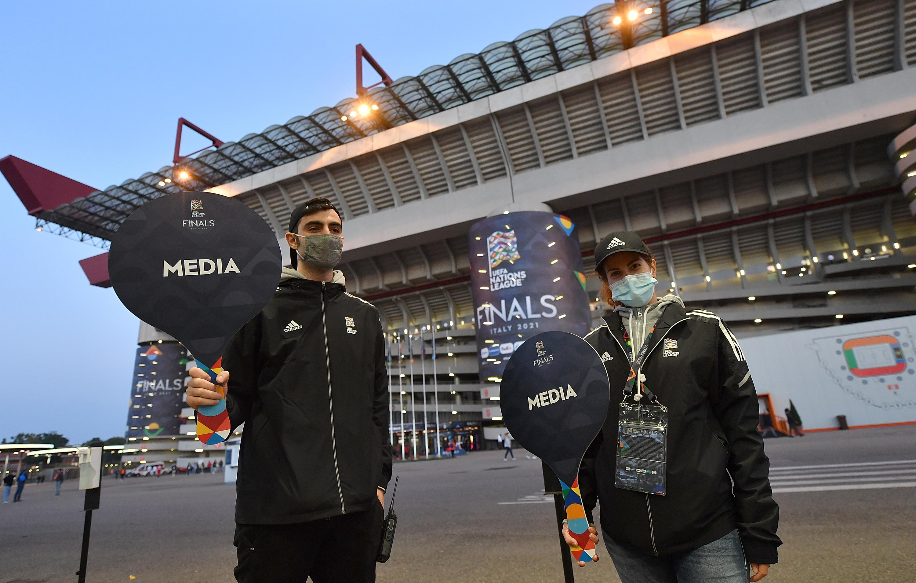 MILAN, ITALY - OCTOBER 10: During the UEFA Nations League 2021 Final match between Spain and France at San Siro Stadium on October 10, 2021 in Milan, Italy. (Photo by Valerio Pennicino - UEFA/UEFA via Getty Images)