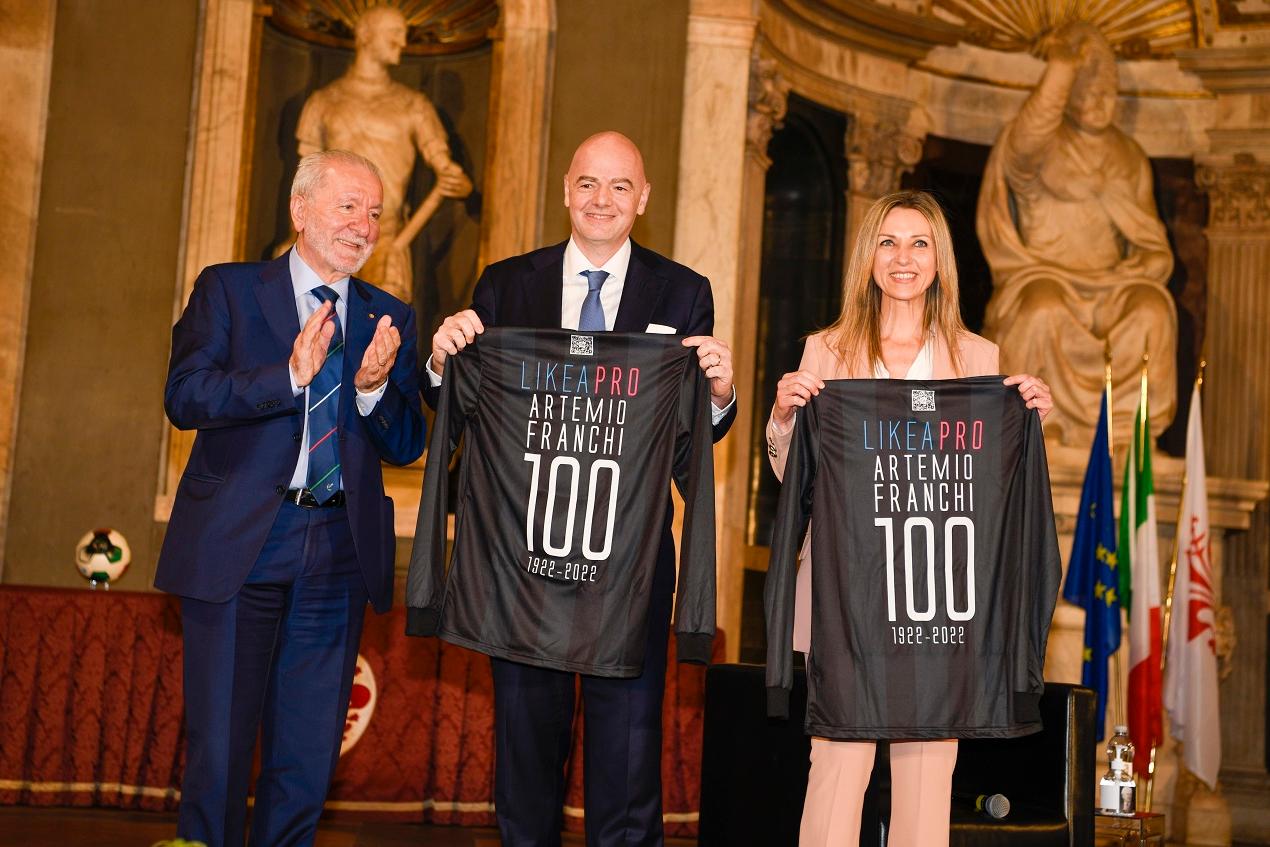Centenario della nascita di Artemio Franchi. Infantino: \"Difese i valori dello sport unendo il mondo del calcio\"