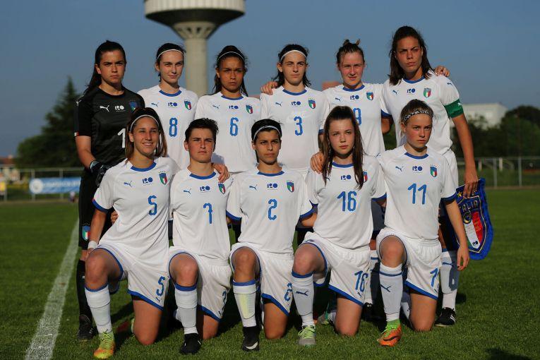 during the Torneo Delle Nazioni match between Italy Women U16 andSlovenia Women U16 on April 25, 2018 in Gradisca d\\'Isonzo, Italy.