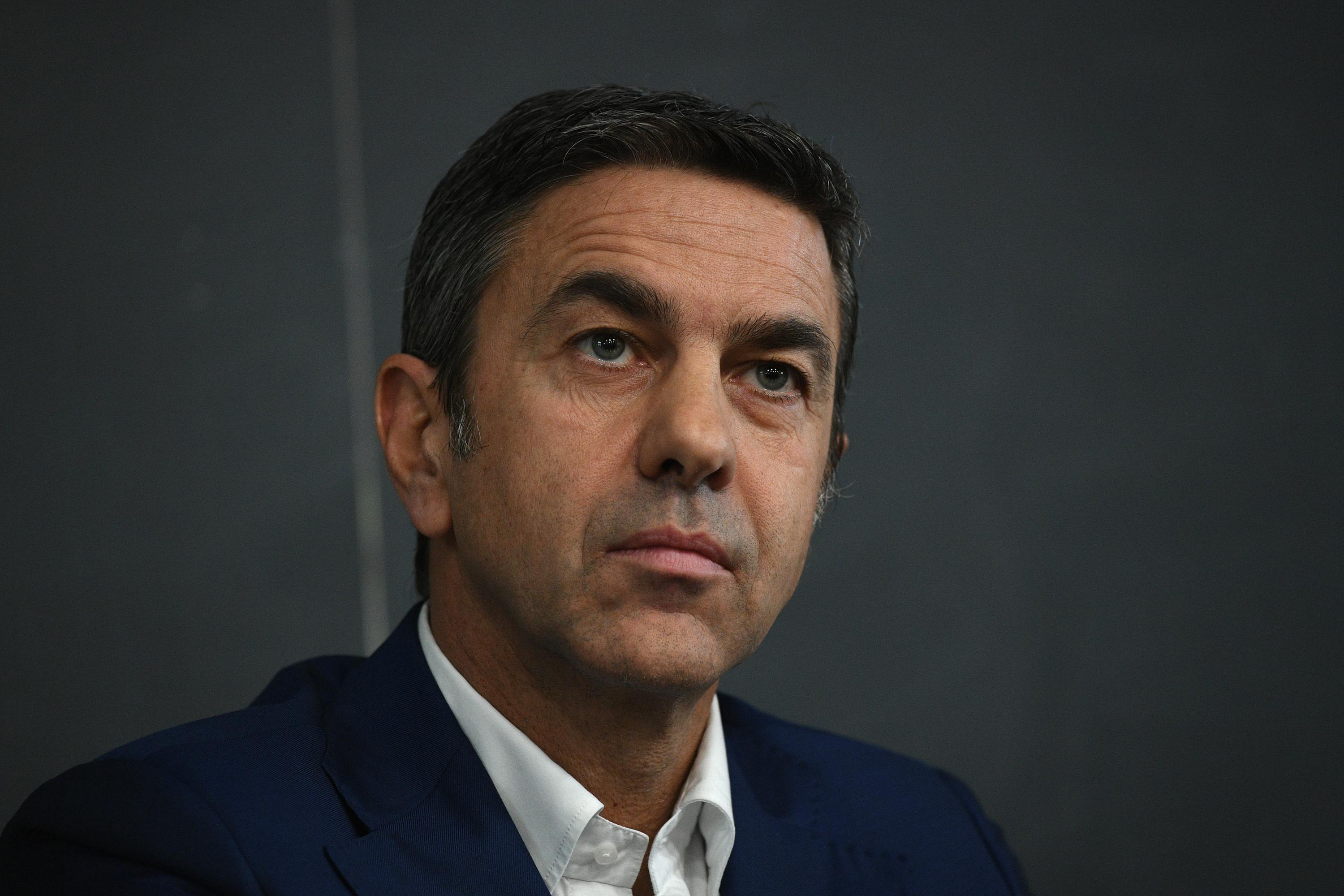 PARMA, ITALY - FEBRUARY 08: FIGC Vice Commissioner Alessandro Costacurta attends Italian Football Federation \\'2019 UEFA European Under-21 Championship\\' Workshop on February 8, 2018 in Parma, Italy. (Photo by Claudio Villa/Getty Images)