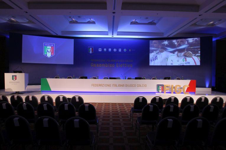 ROME, ITALY - MARCH 06:  A general view of the Italian Football Federation (FIGC) new president elections on March 6, 2017 in Rome, Italy.  (Photo by Paolo Bruno/Getty Images)