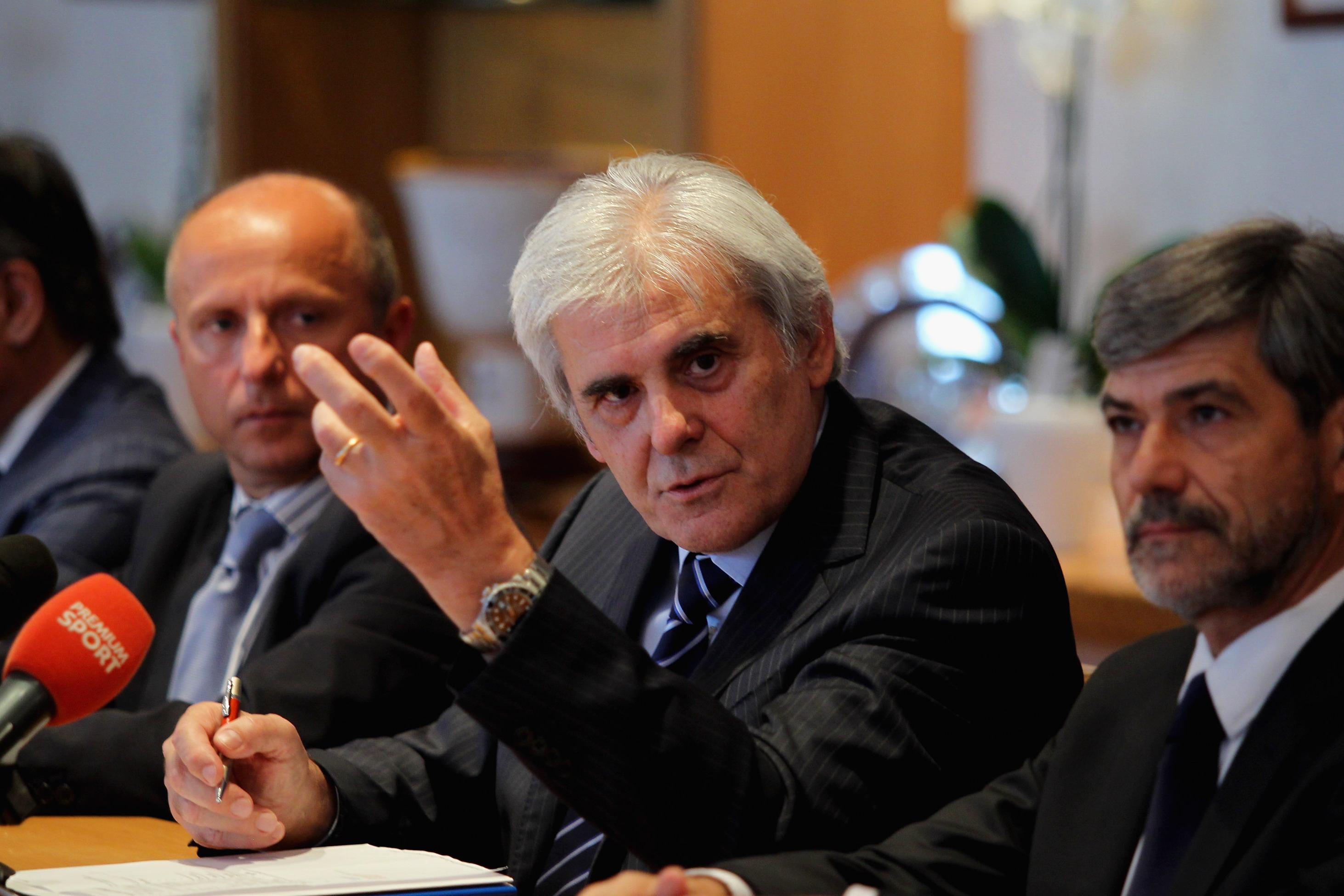 ROME, ITALY - JULY 01: AIA President Marcello Nicchi attends the AIA Italy Referee Association press conference on July 1, 2016 in Rome, Italy. (Photo by Paolo Bruno/Getty Images) *** Local Caption *** Marcello Nicchi