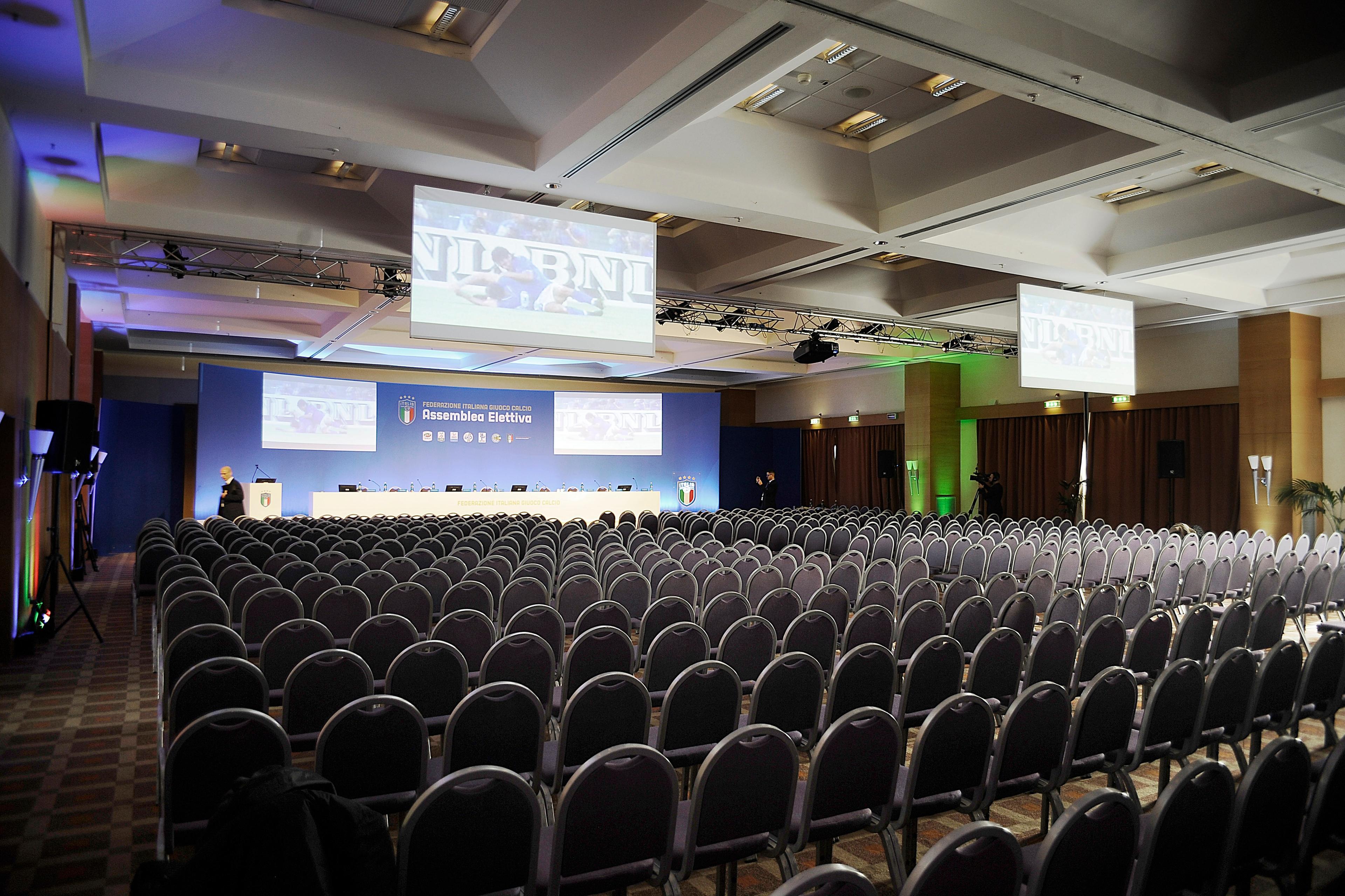 ROME, ITALY - JANUARY 29:  The Italian Football Federation (FIGC) new president elections on January 29, 2018 in Rome, Italy.  (Photo by Marco Rosi/Getty Images)