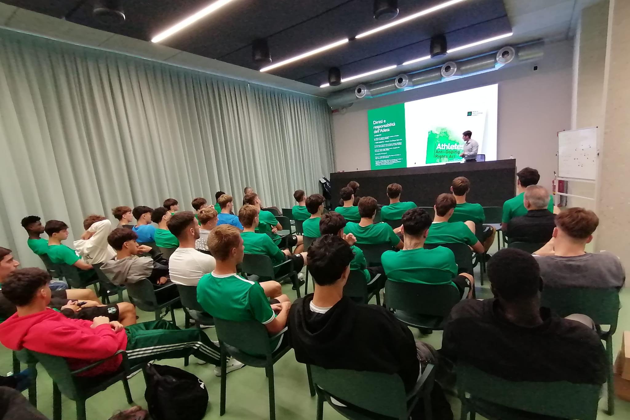 HATTRICK VI, nono incontro stagionale con i calciatori e lo staff del Sassuolo Under 19