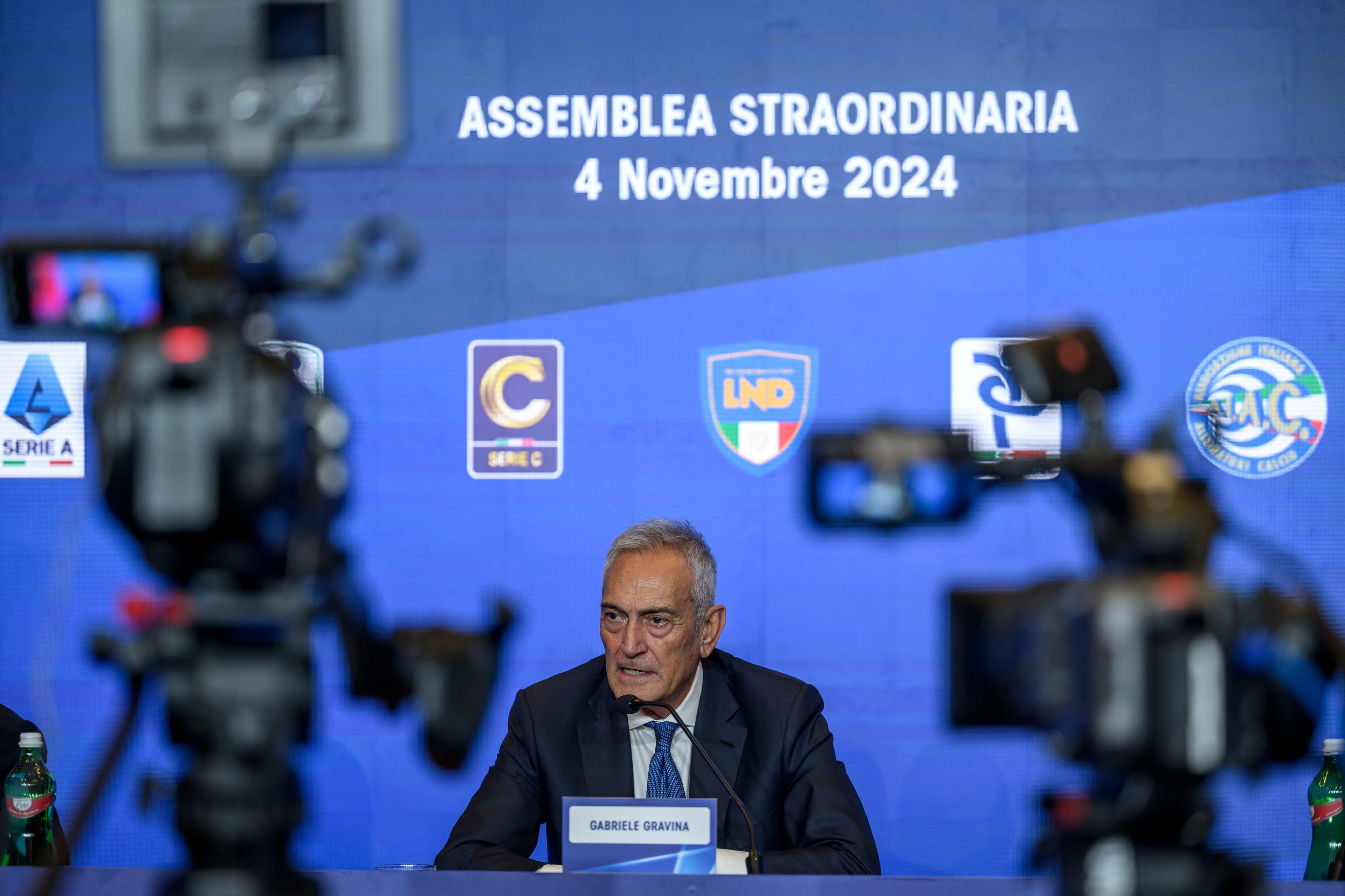 ROME, ITALY - NOVEMBER 4: <> on November 4, 2024 in Rome, Italy. (Photo by FIGC/FIGC via Getty Images)