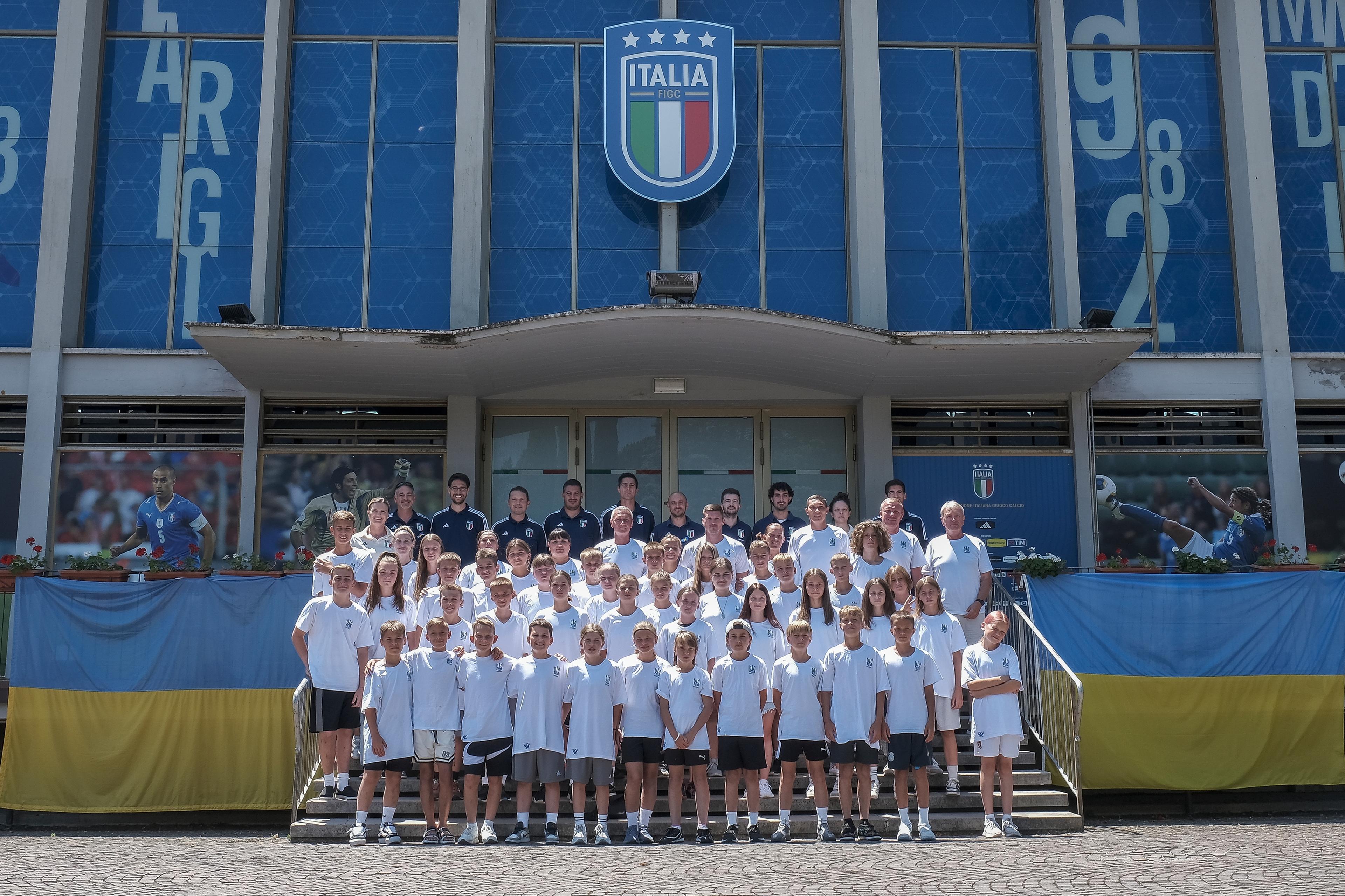 L’esperienza \"incredibile\" dei ragazzi ucraini a Coverciano. Shevchenko: \"Grazie per la generosità e per l’ospitalità\"
