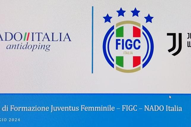 Progetto UEFA HatTrick V: la Commissione Federale Antidoping e la NADO incontrano le giocatrici e lo staff della Juventus femminile