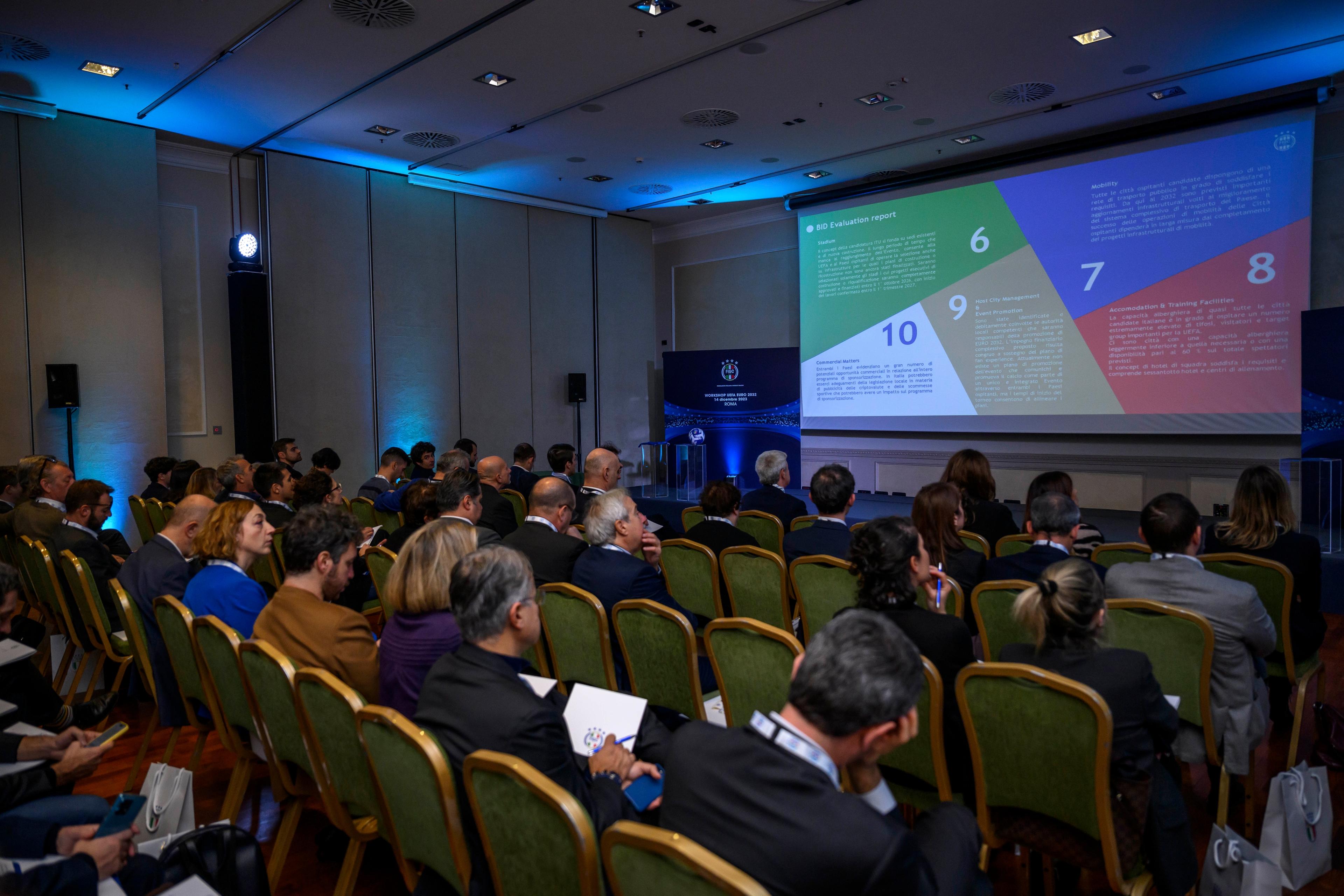 A Roma il primo workshop dopo l'assegnazione di UEFA EURO 2032 a Italia e Turchia: confronto tra FIGC, città candidate e stakeholder