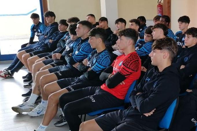 Progetto HatTrick V: incontro sul programma educativo antidoping con l’Under 19 del Napoli