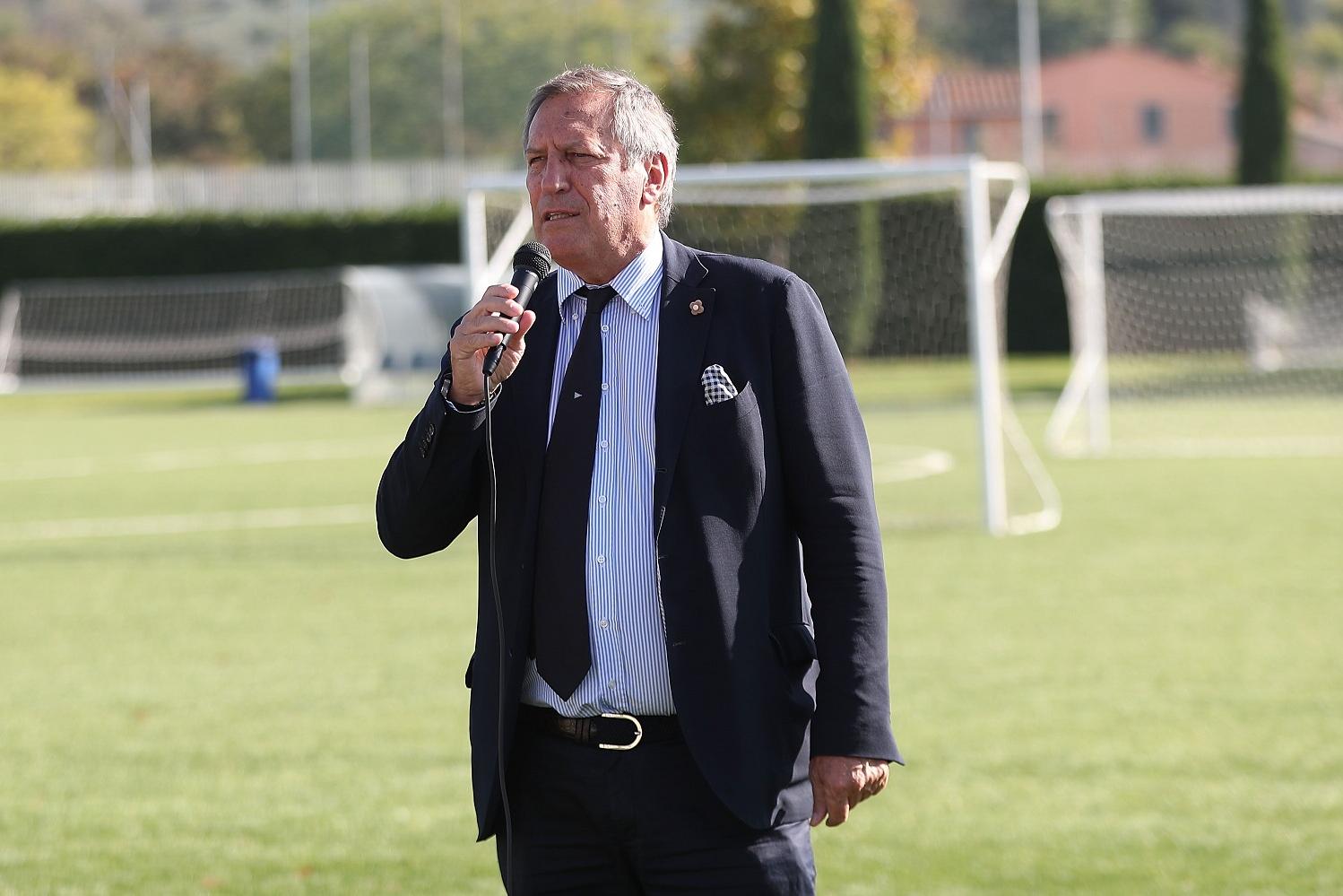 <<enter caption here>> at Centro Tecnico Federale di Coverciano on October 28, 2022 in Florence, Italy.