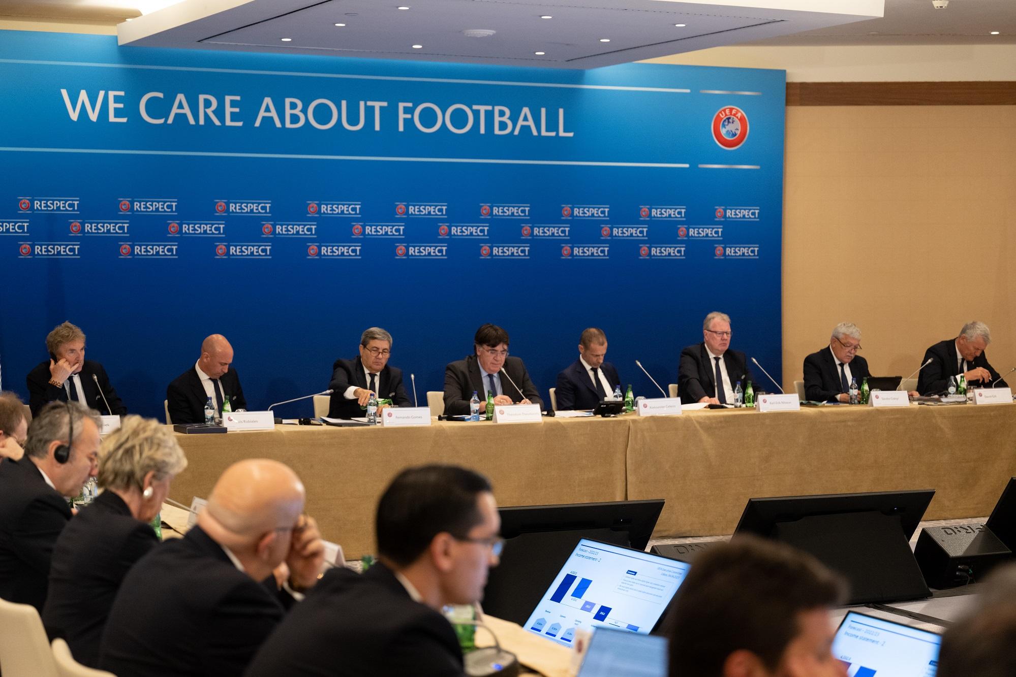 Lisbon, Portugal- April 4th: 47th UEFA Congress, in Lisbon, Portugal, on April 4th 2023. (Photo by Kristian Skeie - UEFA/UEFA via Getty Images)