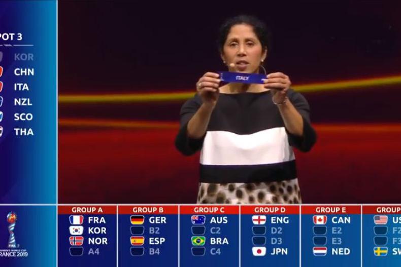 Nazionale Femminile - il sorteggio per i gironi del Mondiale 2019