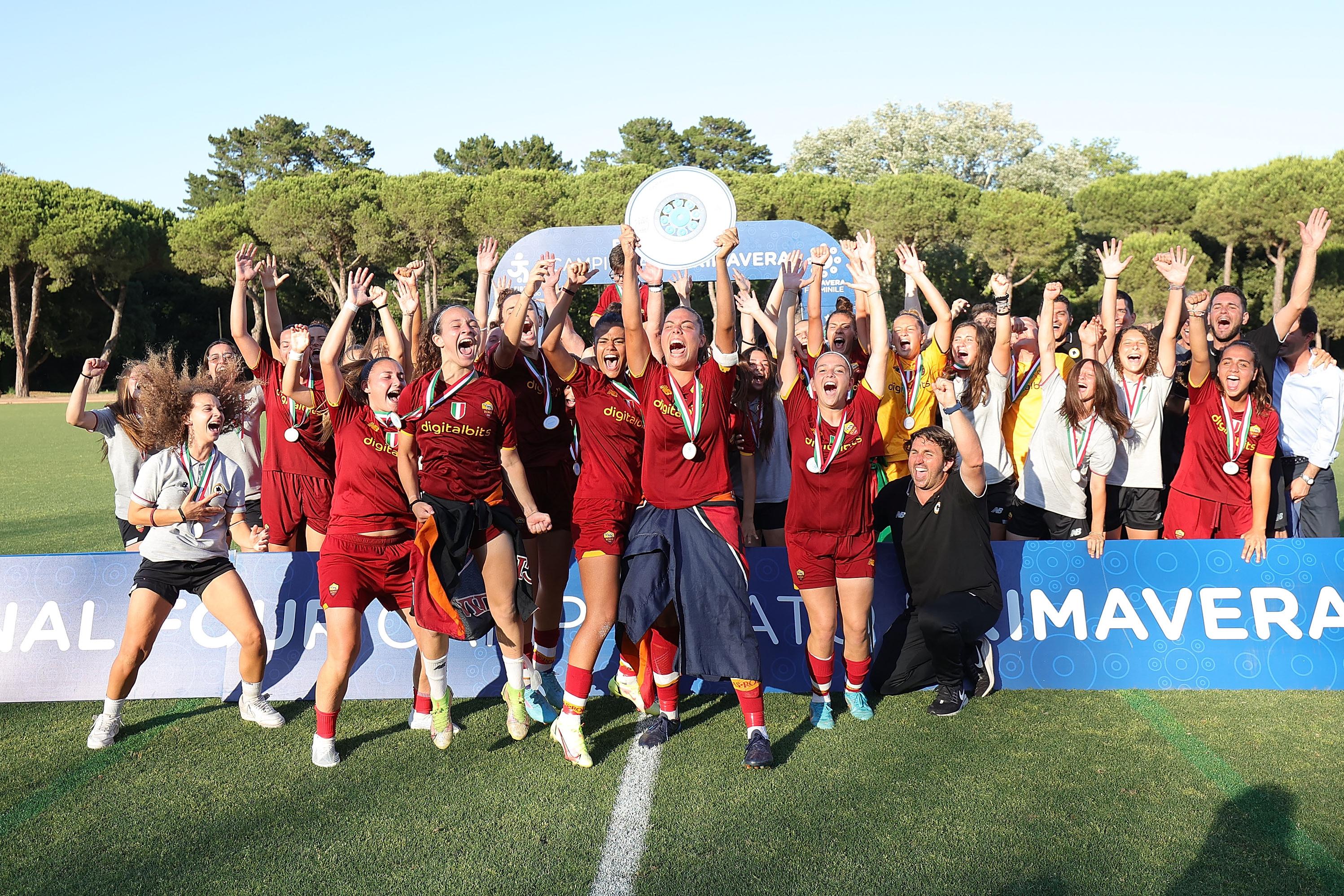 during the Women Primavera Final between AS Roma U19 and Juventus U19 on June 12, 2022 in Tirrenia, Italy.