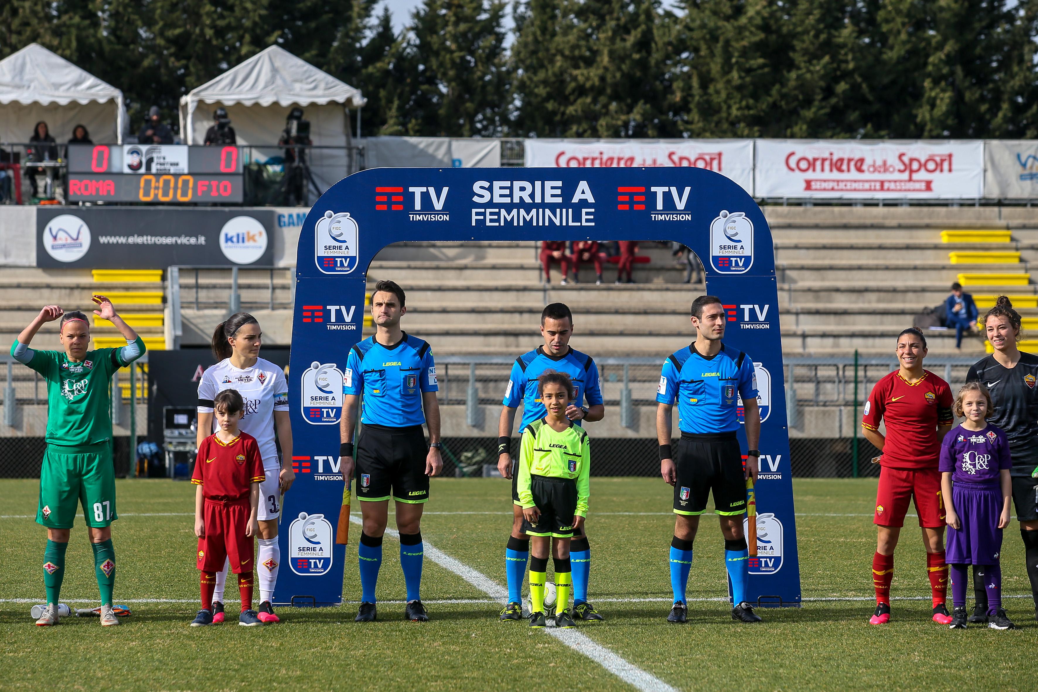 ROME, ITALY - JANUARY 26: A general view during the Women Serie A match between AS Roma and ACF Fiorentina at Stadio Tre Fontane on January 26, 2020 in Rome, Italy. (Photo by Giampiero Sposito/Getty Images)