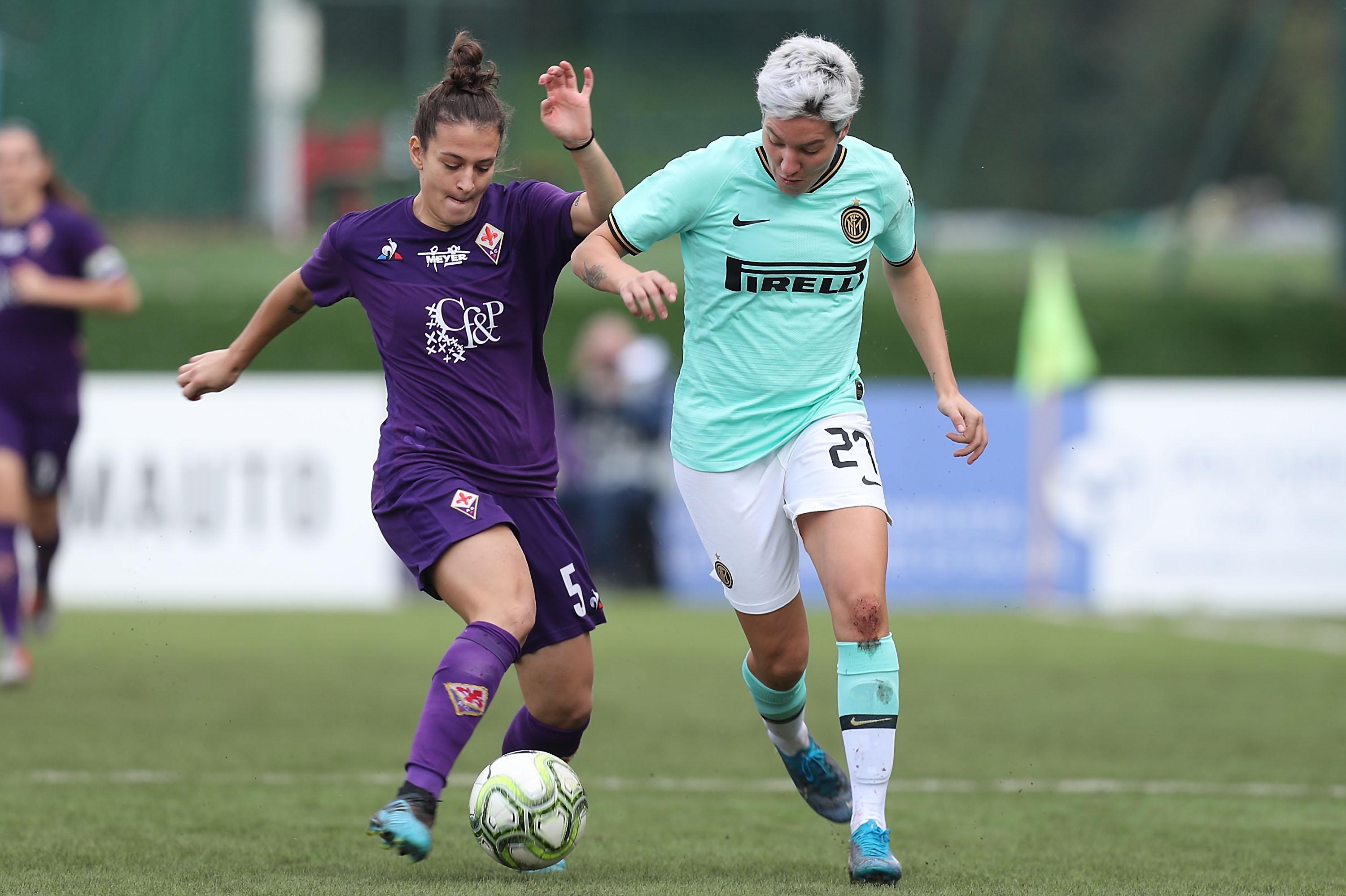 during the Women Serie A match between ACF Fiorentina and FC Internazionale at Stadio Artemio Franchi on December 15, 2019 in Florence, Italy.
