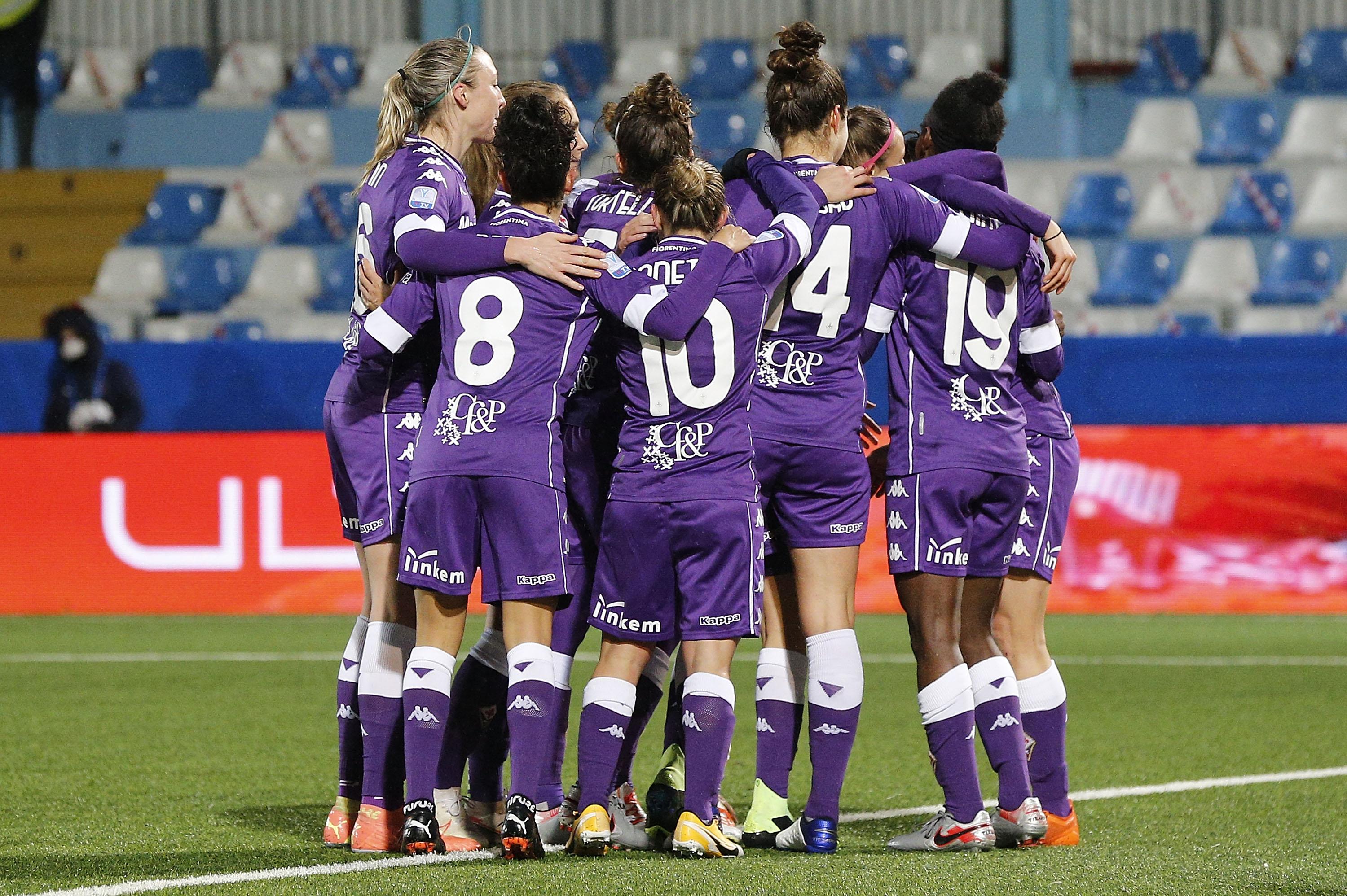 during the Women's Super Cup semifinal match between ACF Fiorentina v AC Milan at on December 6, 2020 in Chiavari, Italy.