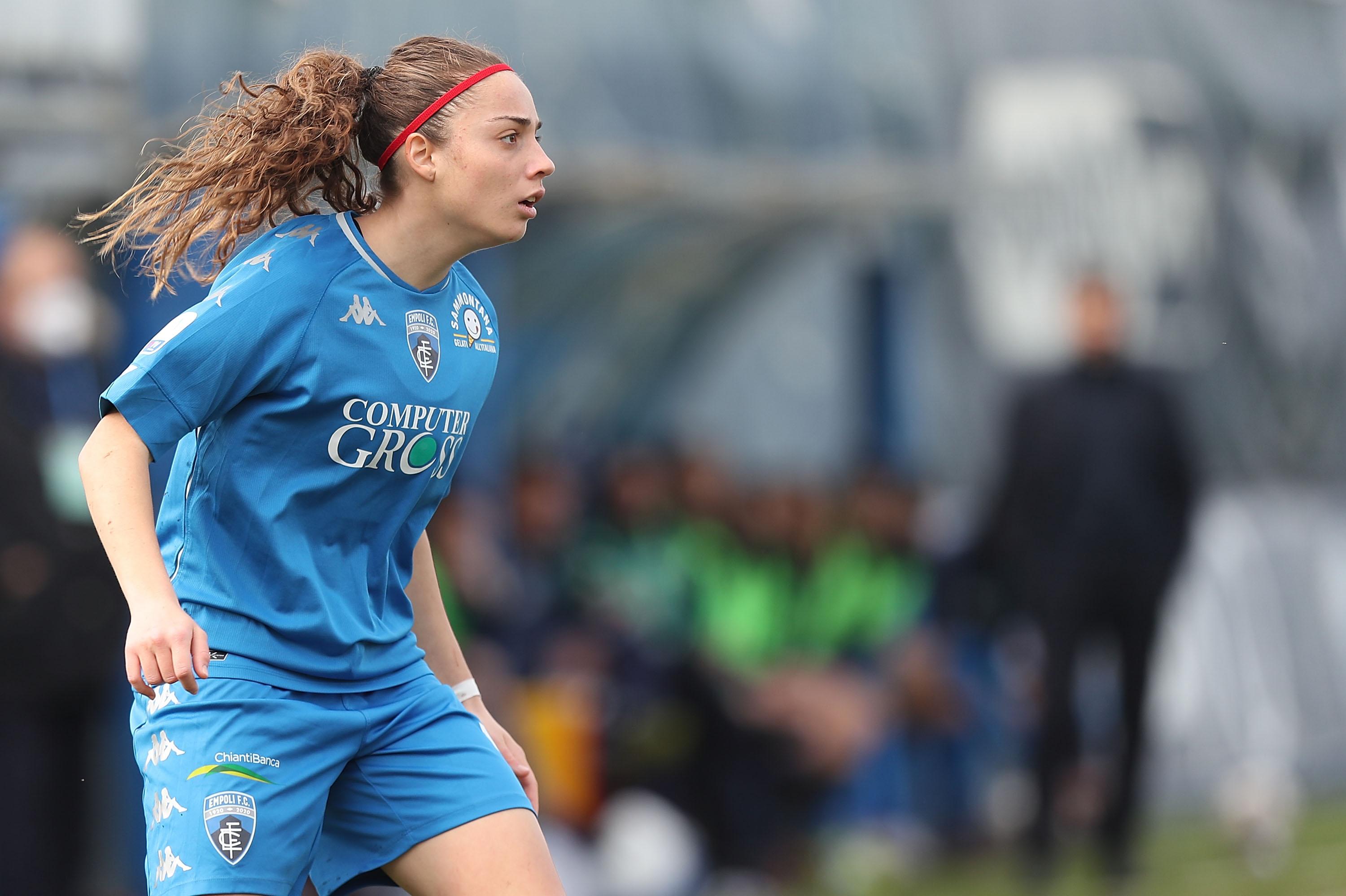 during the Women Coppa Italia match between Empoli Ladies and Juventus Women on January 30, 2021 in Empoli, Italy.