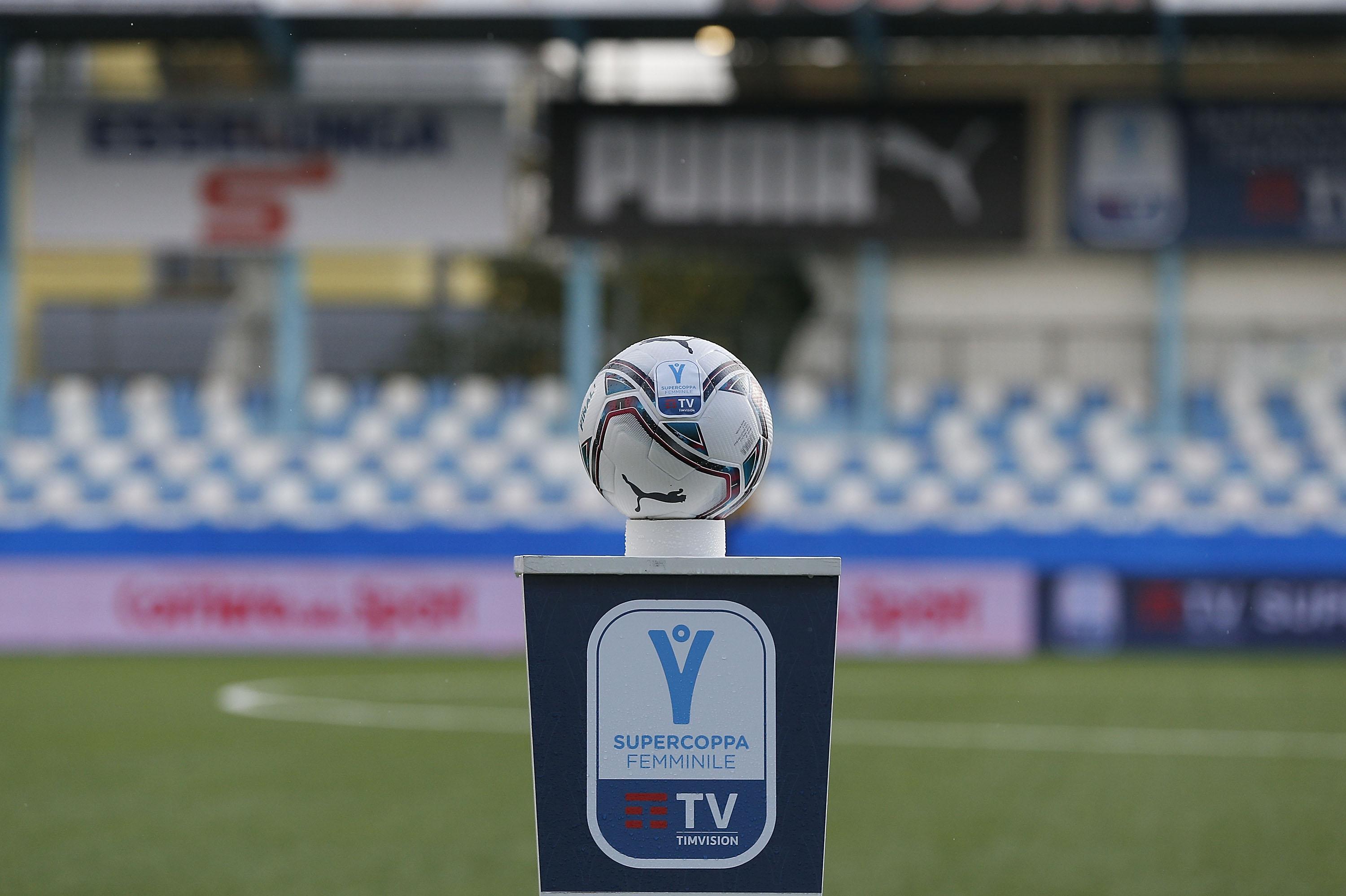 during the Women's Super Cup semifinal match between Juventus and AS Roma at on December 6, 2020 in Chiavari, Italy.