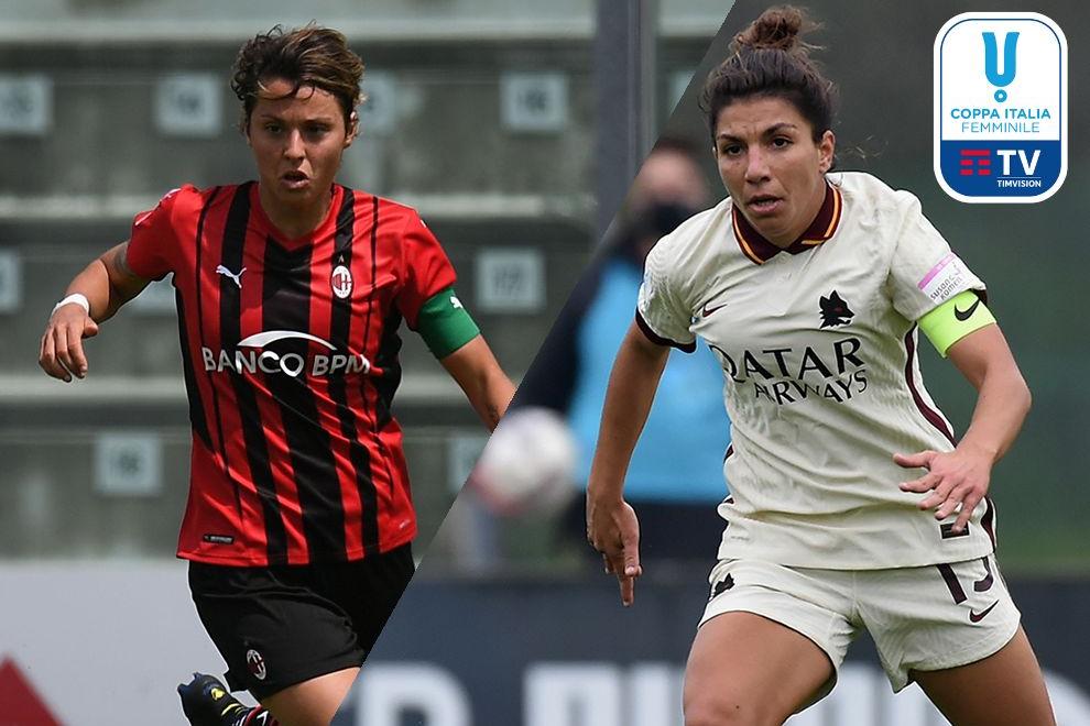 Alle 17.30 su Sky la presentazione della finale Milan-Roma. In collegamento le capitane Giacinti e Bartoli