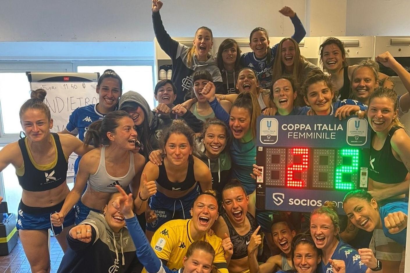 L'Empoli conquista una storica semifinale di Coppa Italia, altro poker del Milan alla Sampdoria