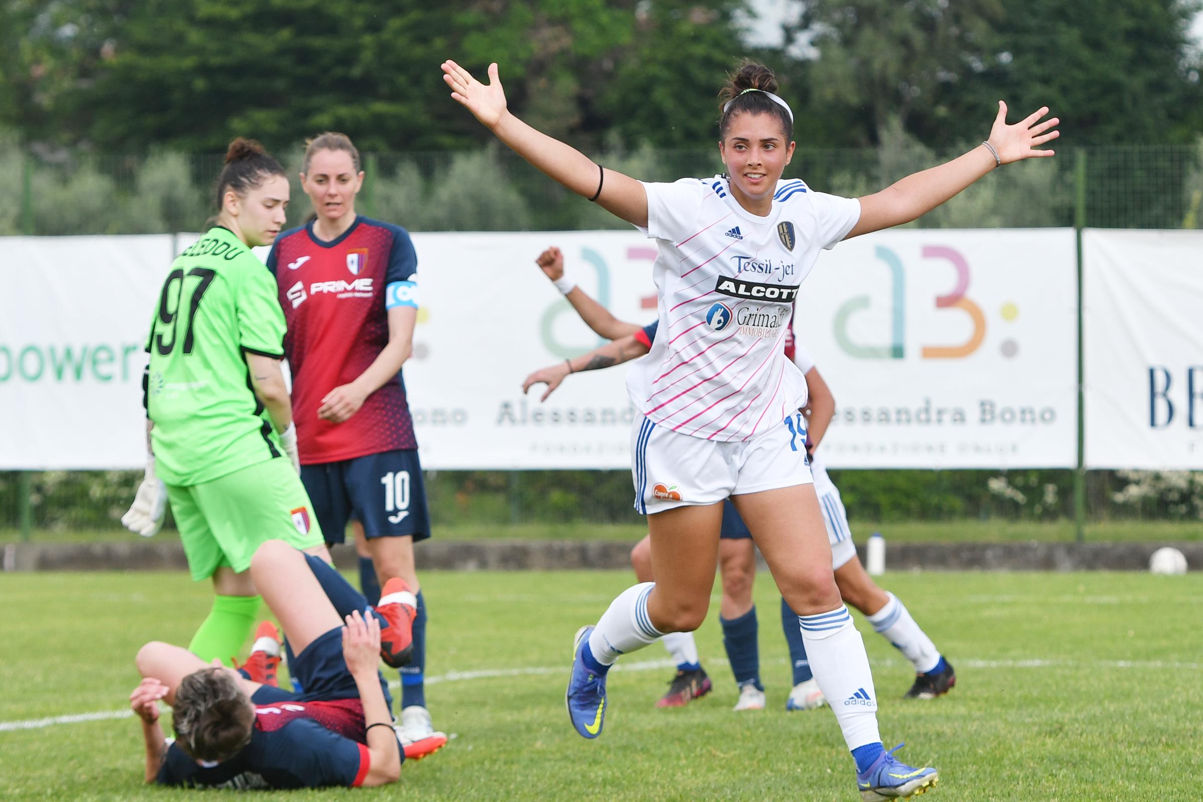 ESULTANZA di luzio DOPO IL GOL PARTITA CORTE FRANCA COMO WOMEN 1-3 CALCIO FEMMINILE CAMPIONATO 2021-22 SERIE B  FOTO CUSA 15-05-2022