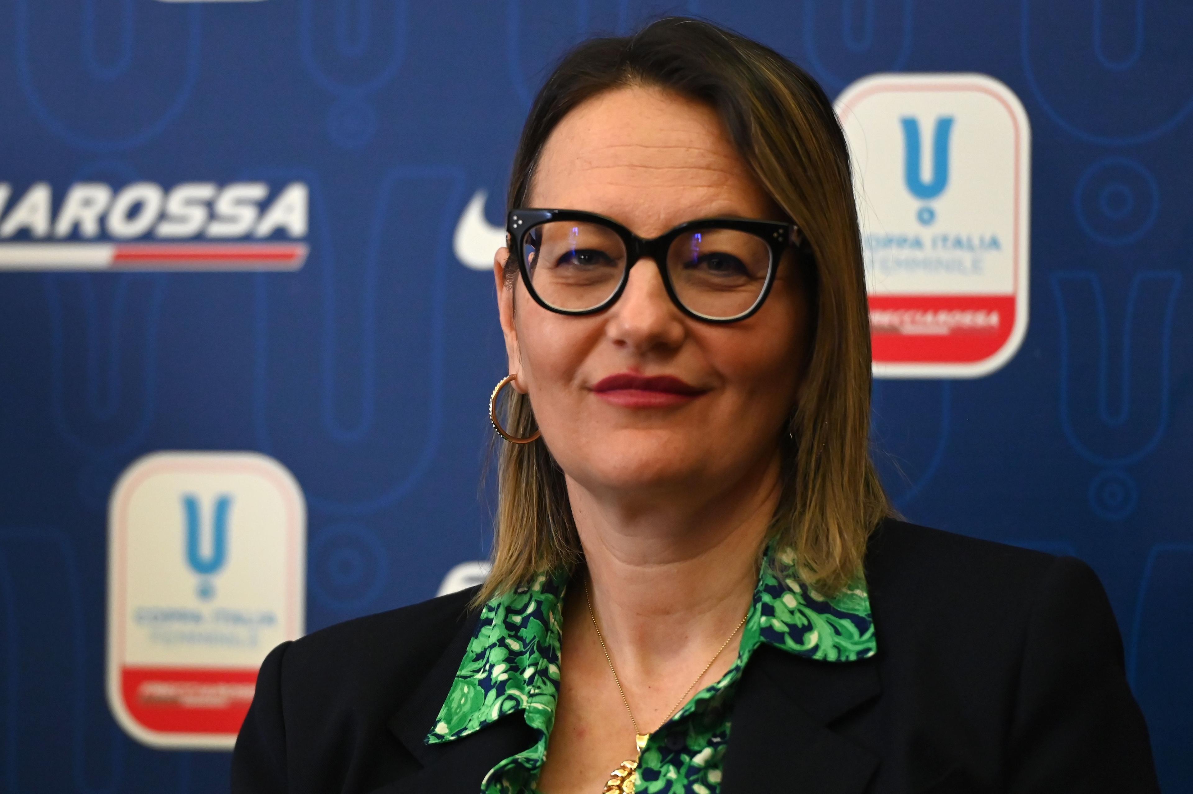 CESENA, ITALY - MAY 07:Silvia Marchiori of Frecciarossa during the Women Coppa Italia Press Conference on May 07, 2024 in Cesena, Italy. (Photo by Alessandro Sabattini/Getty Images)
