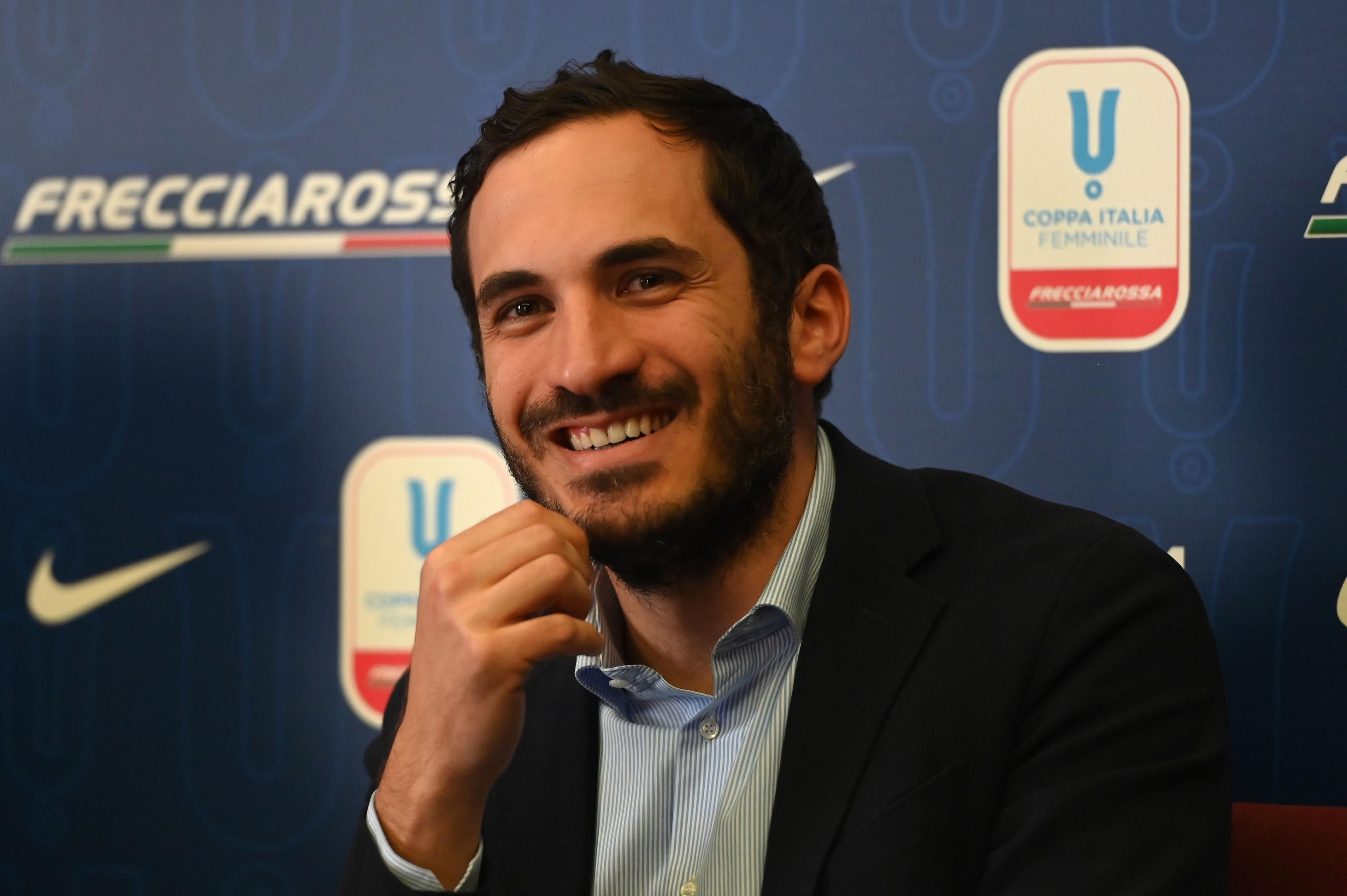 CESENA, ITALY - MAY 07: The Mayor of Cesena Enzo Lattuca during the Women Coppa Italia Press Conference on May 07, 2024 in Cesena, Italy. (Photo by Alessandro Sabattini/Getty Images)