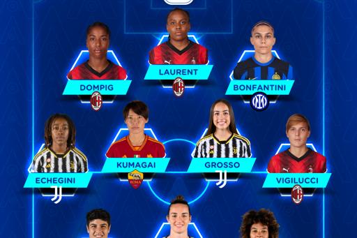 Serie A Femminile eBay 2023/24: la Top 11 della 3ª giornata di poule scudetto e poule salvezza