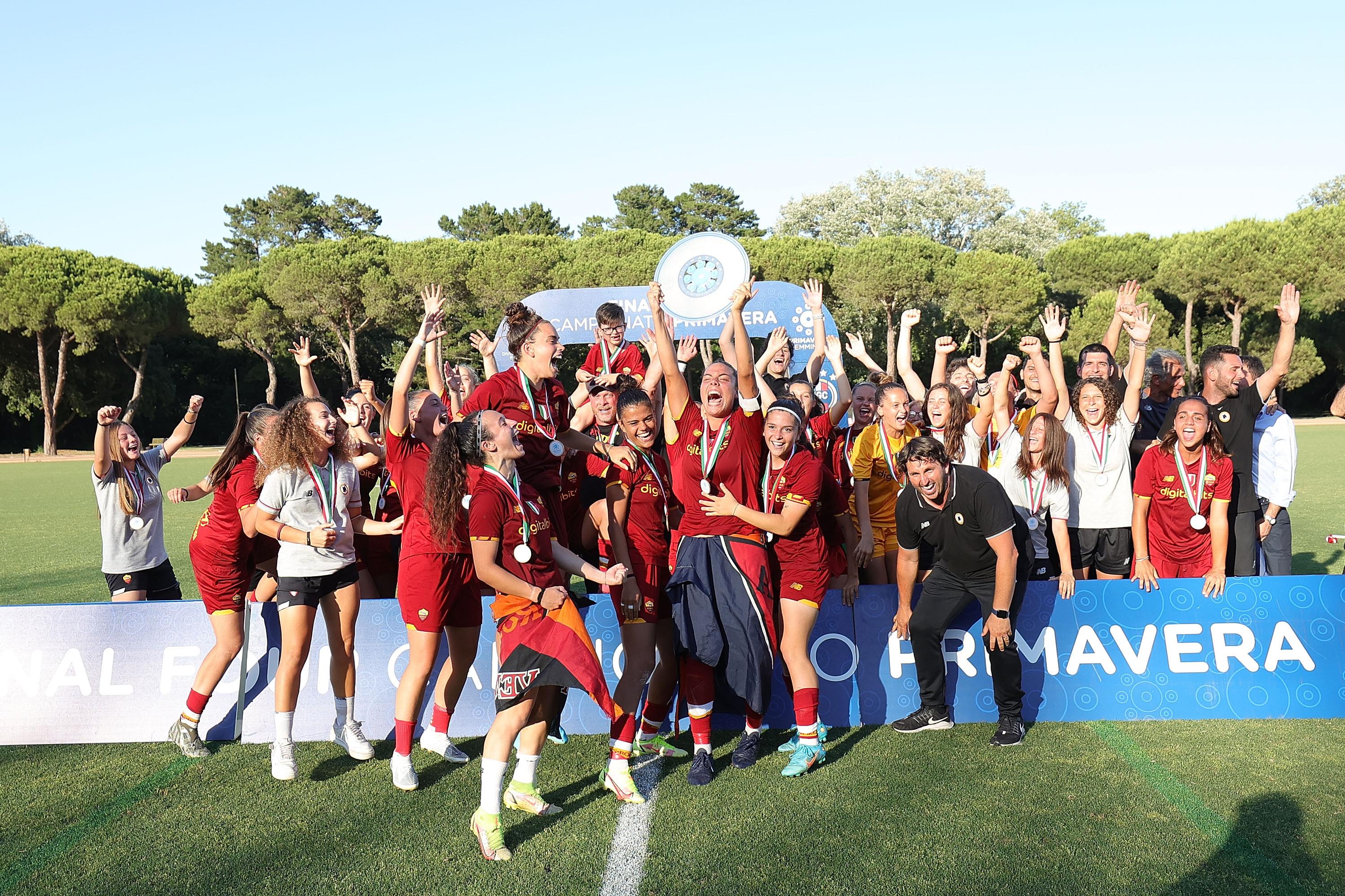 during the Women Primavera Final between AS Roma U19 and Juventus U19 on June 12, 2022 in Tirrenia, Italy.