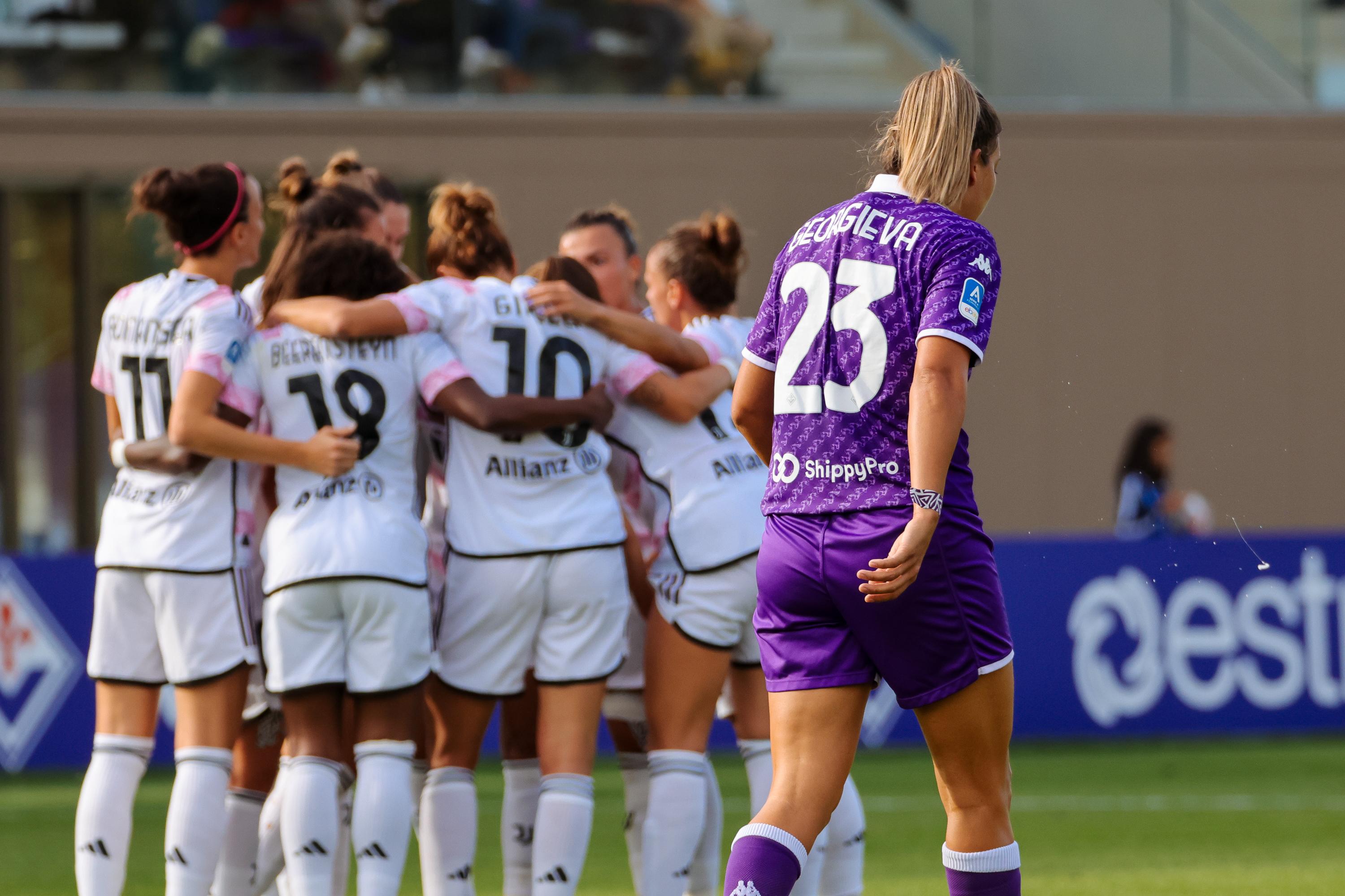 FLORENCE, ITALY - OCTOBER 22: during the match between at Viola Park on October 22, 2023 in Florence, Italy.