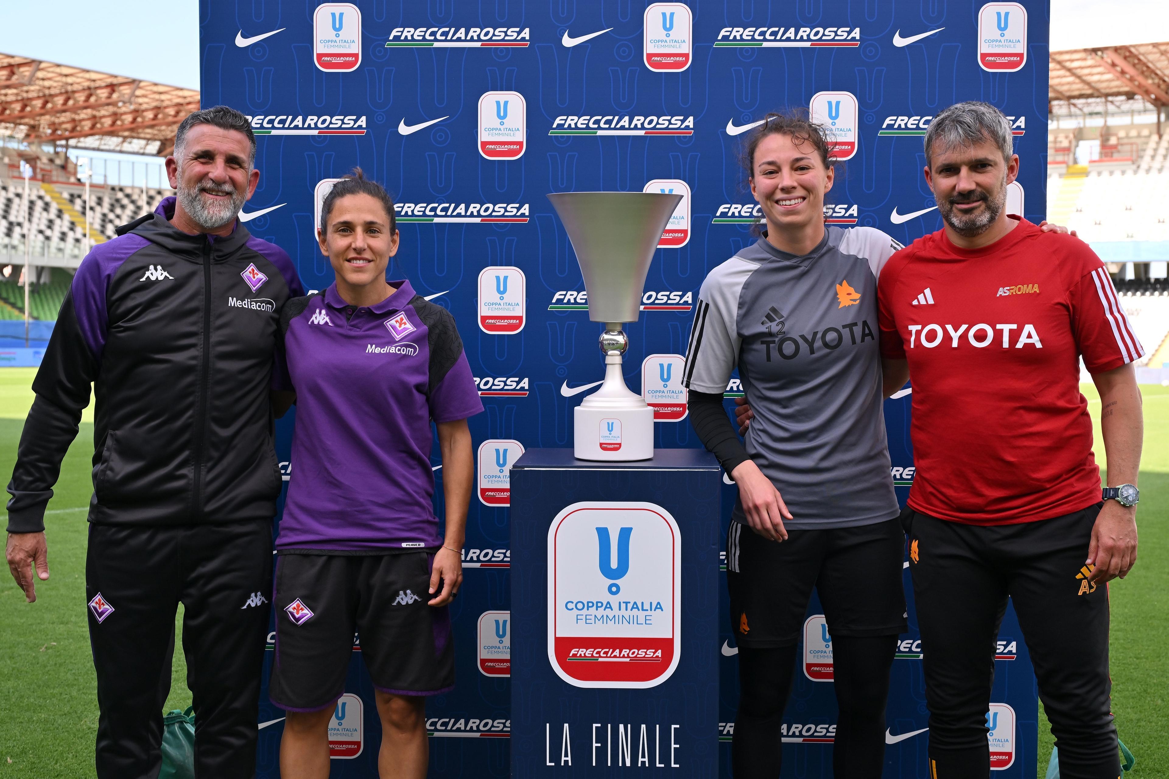 CESENA, ITALY - MAY 23: during the Women Supercup Press Conference at Dino Manuzzi Stadium on May 23, 2024 in Cesena, Italy. (Photo by Alessandro Sabattini/Getty Images)
